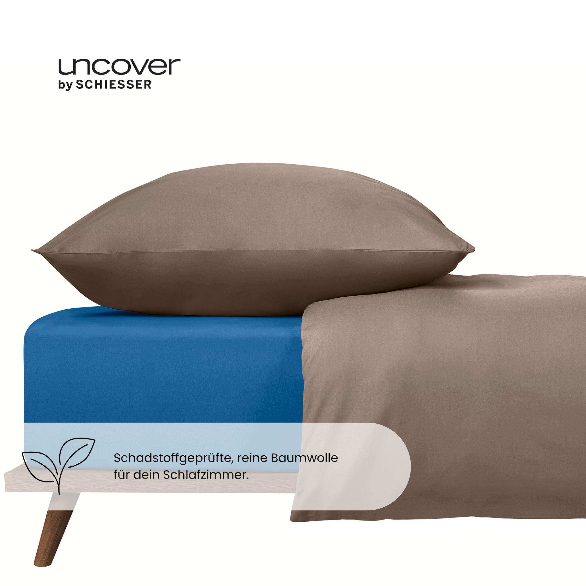 uncover by SCHIESSER Spannbettlaken »New Jersey aus 100% Baumwolle«, Made in Green