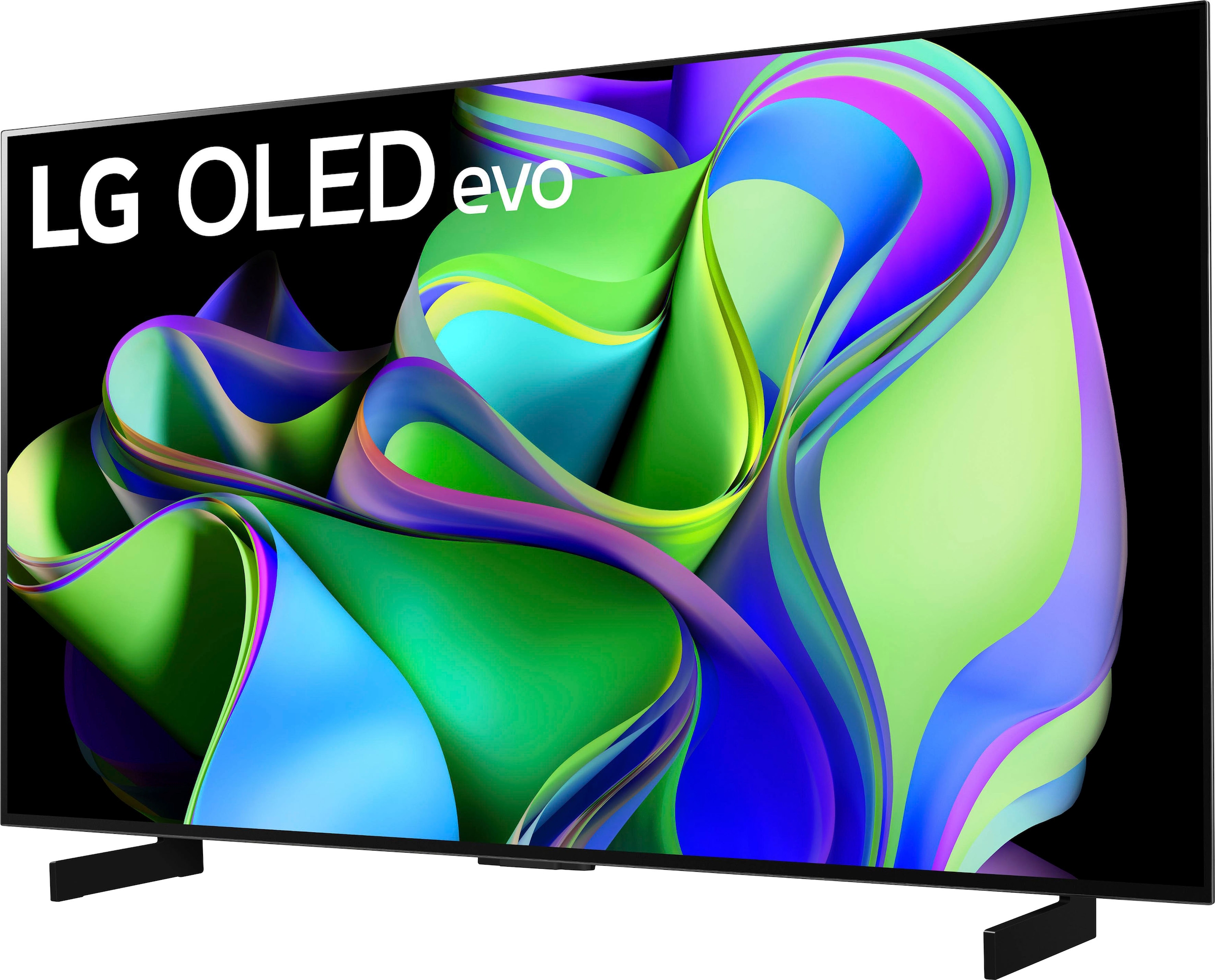LG OLED-Fernseher »OLED42C37LA«, 4K Ultra HD, Smart-TV, OLED evo, bis zu 120 Hz, α9 Gen6 4K AI-Prozessor, Twin Triple Tuner