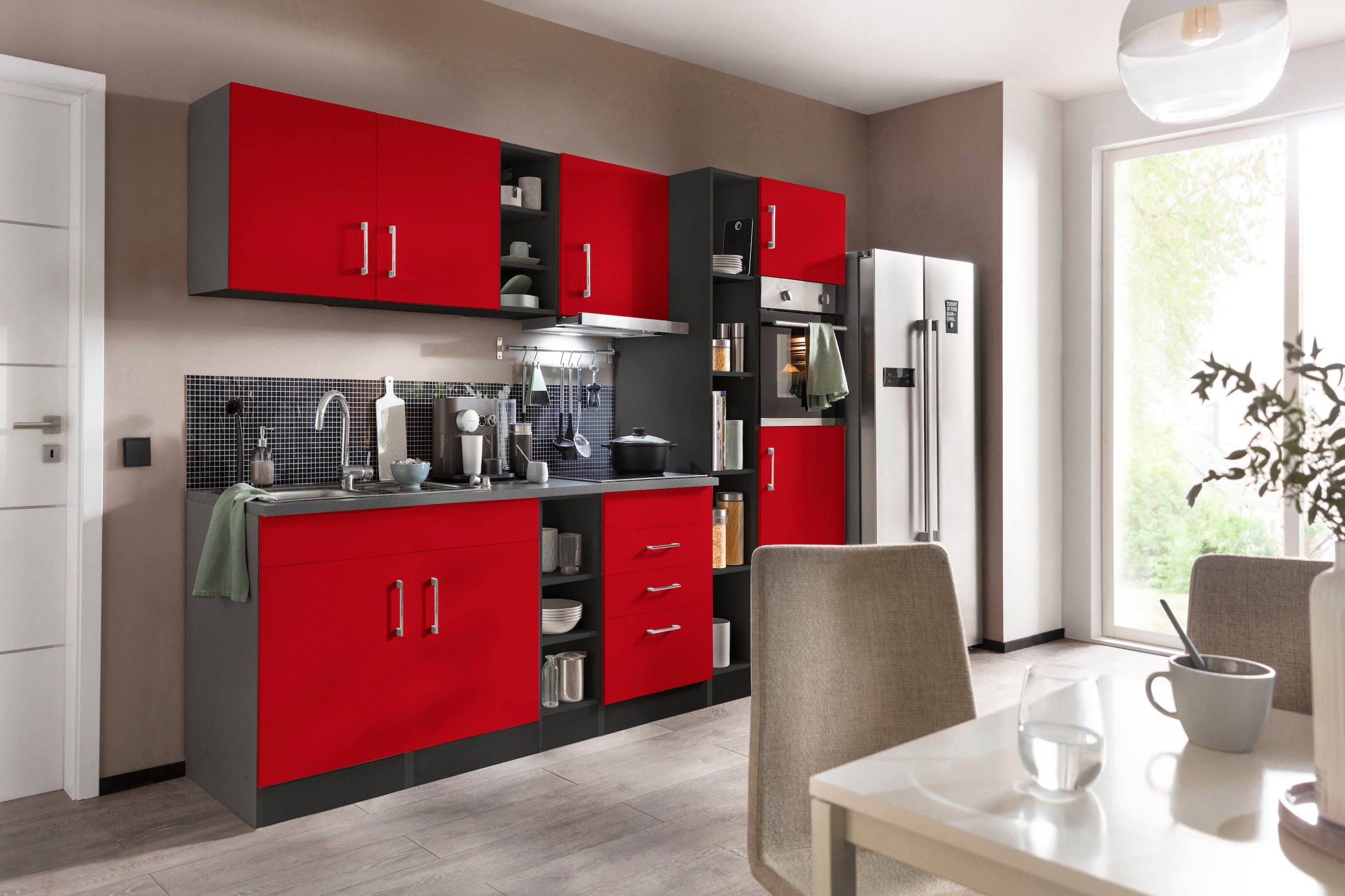 KOCHSTATION Küchenzeile »KS-Paris – Küchen mit einzigartigen Fotomotiven au günstig online kaufen