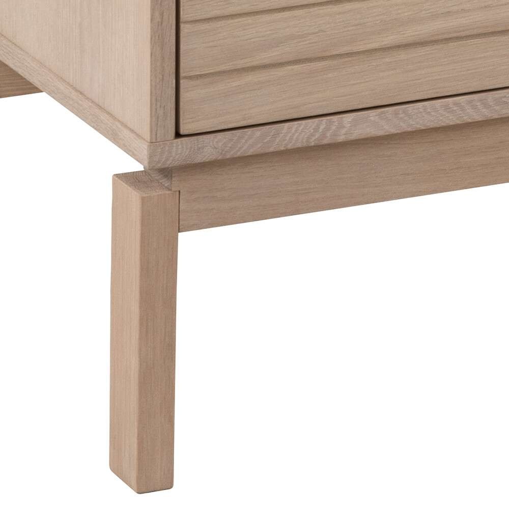 ACTONA GROUP Sideboard »Linley Anrichte, Lamellenfront,«, gerillte Front, Eiche furniert, 4 Türen, 4 E-böden, B: 180 cm