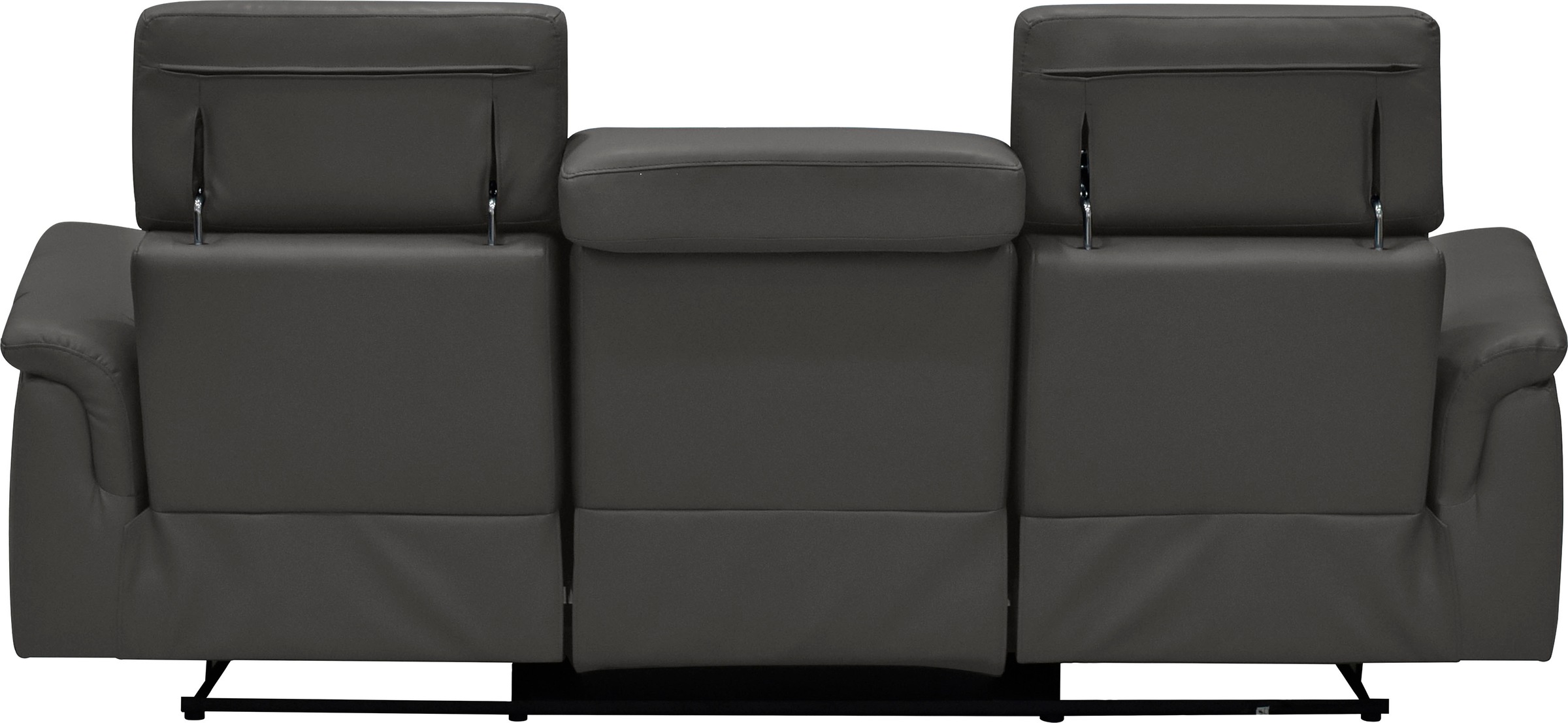 Places of Style 3-Sitzer »Pareli 229cm, manuelle u. elektr. Relaxfunktion in 2 Sitzen«, USB, KT-Verstellung, LED Beleuchtung, in Echtleder, Kunstleder, Web
