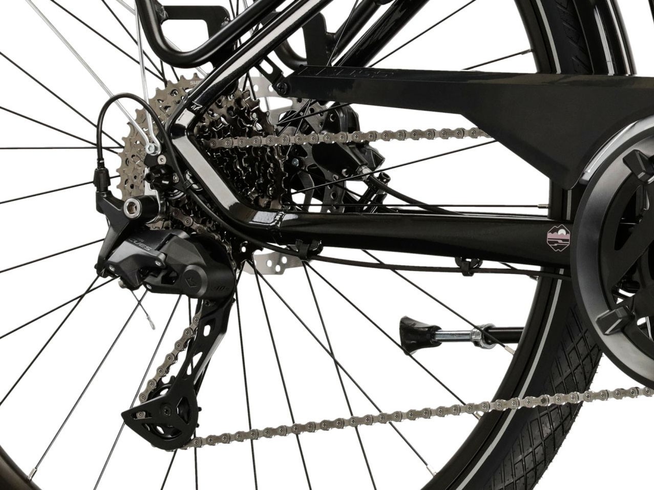 Kross Trekkingrad »Damen-Trekkingrad 28" Trans 7.0 Schwarz 20 Gänge« 20 Gang Shimano CUES U6020 Schaltwerk Kettenschaltung