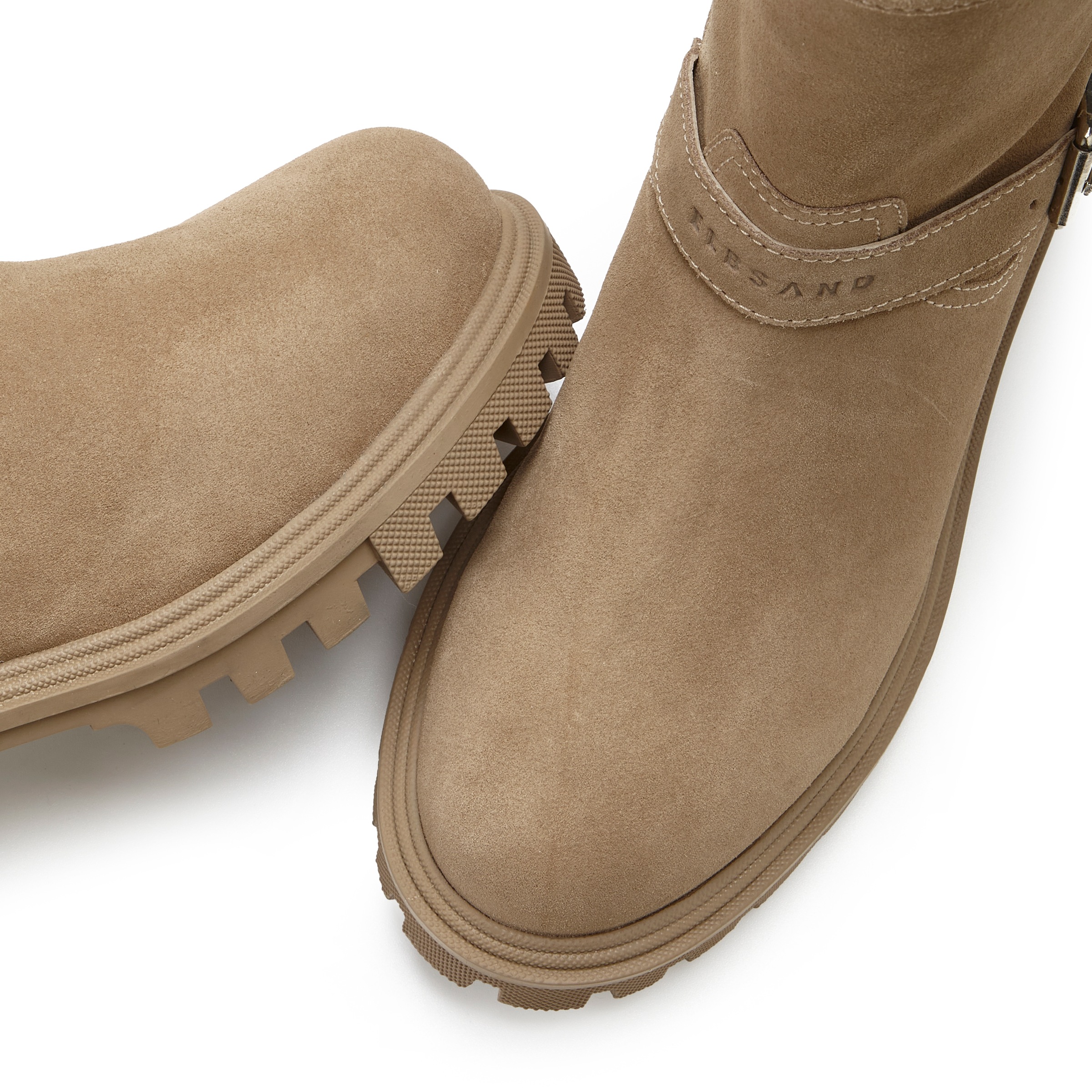 Elbsand Stiefelette, aus Leder mit trendigen Zierschnallen, Stiefel, Boots