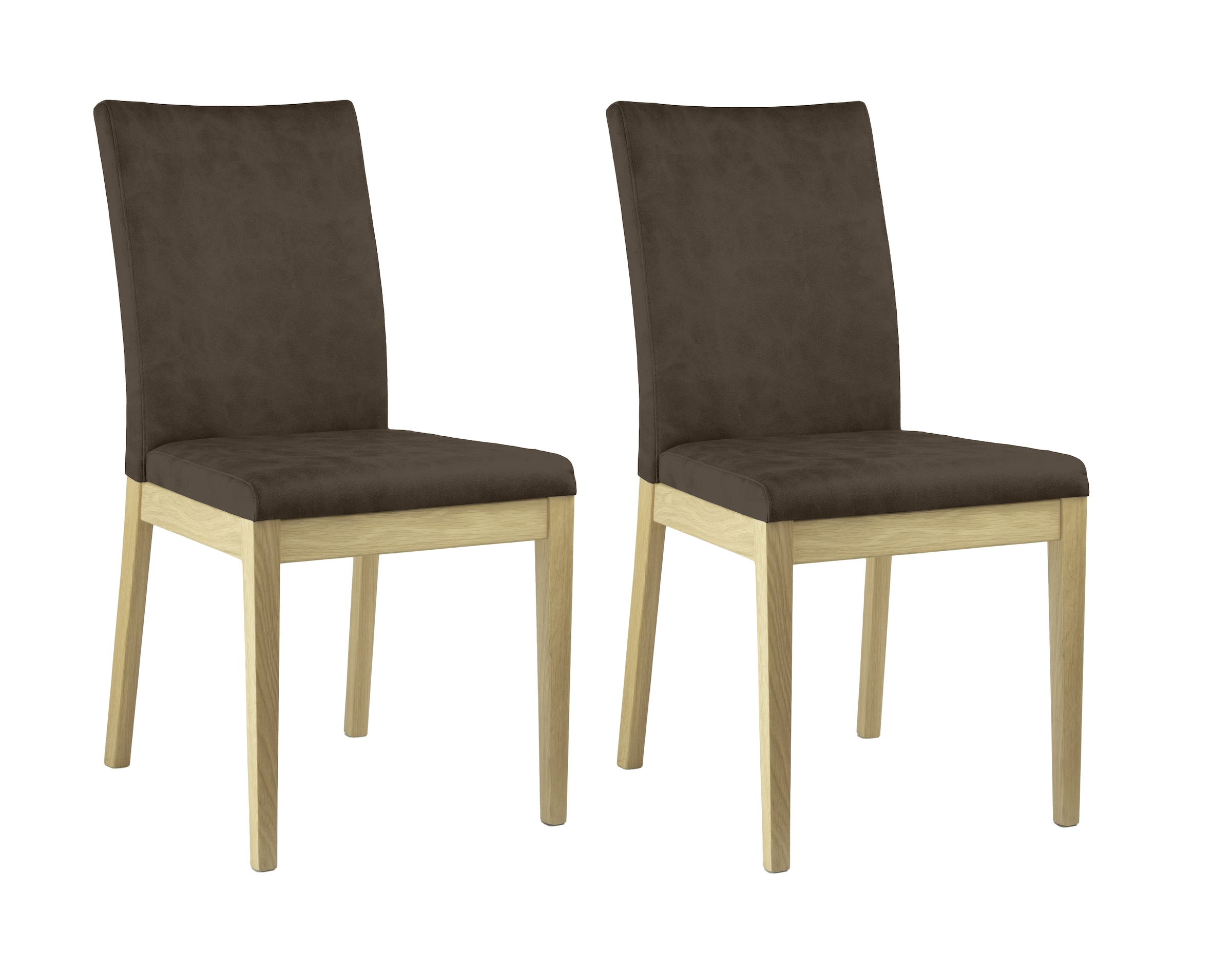 Home affaire 4-Fußstuhl »Dendres«, (Set), 2 St., Microfaser, Sitz und Rueck günstig online kaufen