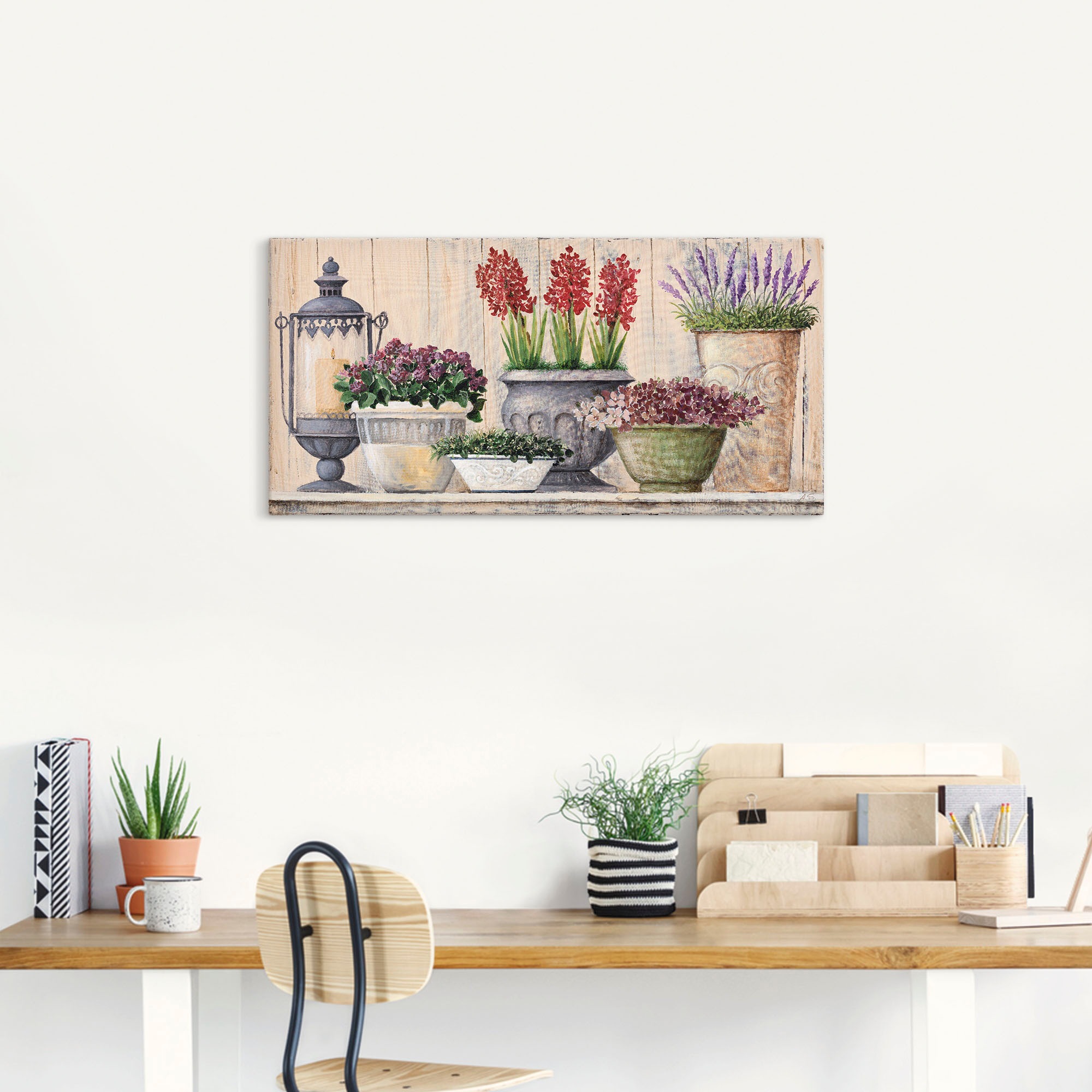 Artland Wandbild »Antike Komposition_hell«, Vasen & Töpfe, (1 St.), als Alubild, Outdoorbild, Leinwandbild in verschied. Größen