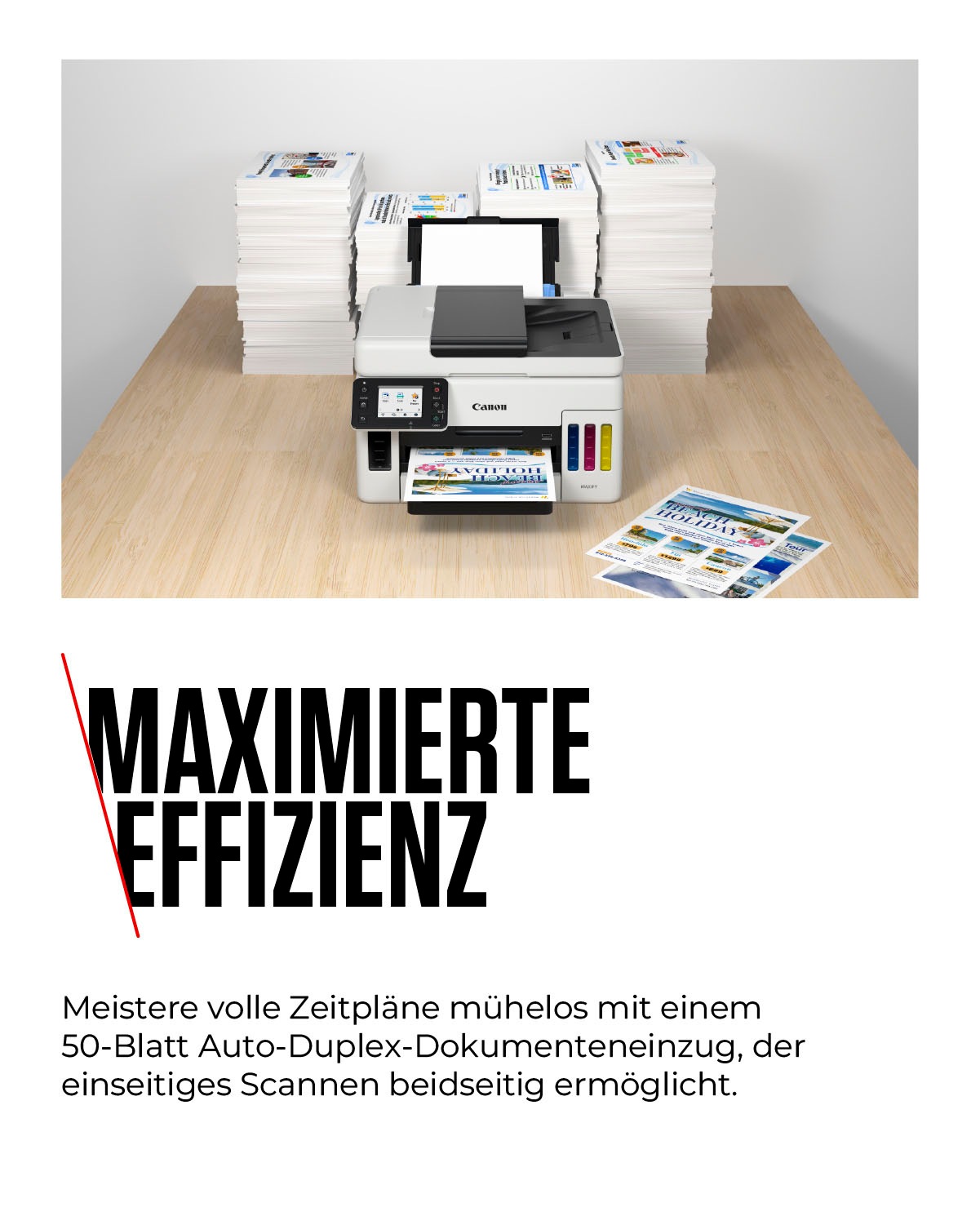 Canon Tintenstrahldrucker »MAXIFY GX6050«, MegaTank Drucker mit nachfüllbaren Tintentanks