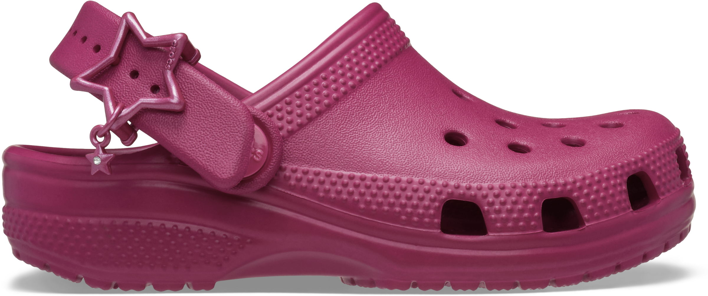 Crocs Clog »Classic Star Buckle Clog K«  Schlupfschuh, Hausschuh mit leicht genoppter Innensohle