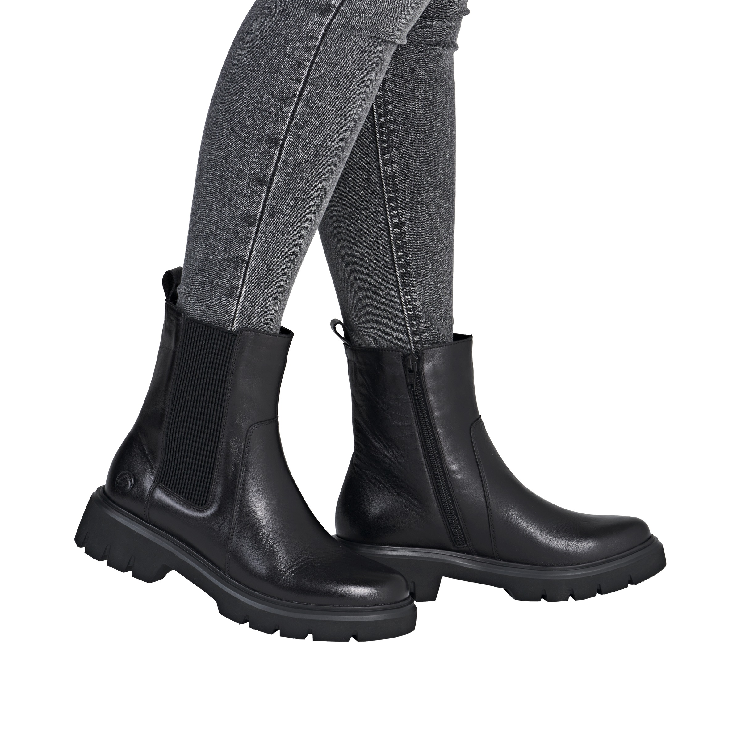 Remonte Chelseaboots, Klassik-Stiefelette, Boots, Profilsohle, mit Anziehlasche