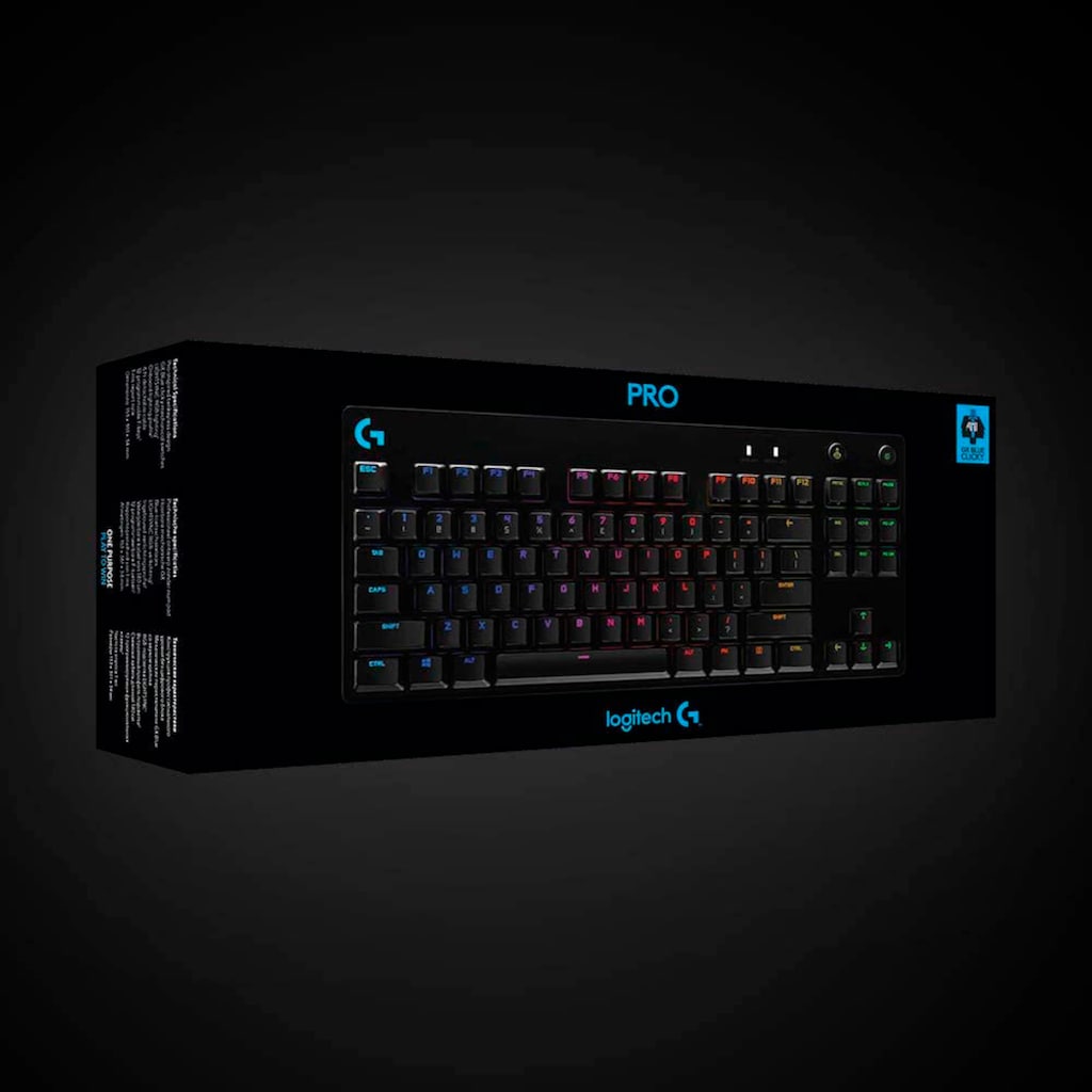 Logitech G Gaming-Tastatur »G PRO Mechanical Gaming Keyboard Clicky«, (Ziffernblock)