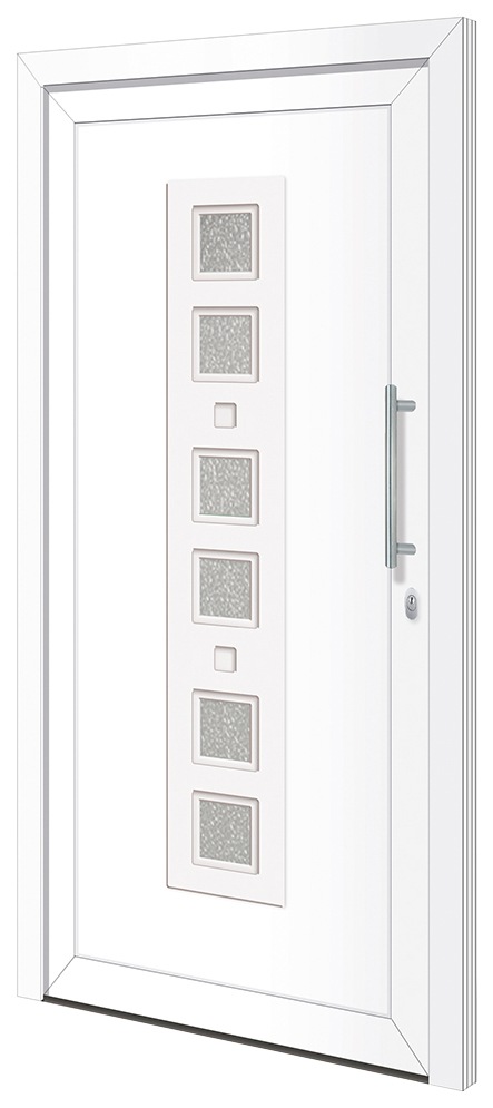RORO Türen & Fenster Haustür »Otto 9«, BxH: 100x200 cm, weiß, ohne Griff,  inklusive Türrahmen online bestellen
