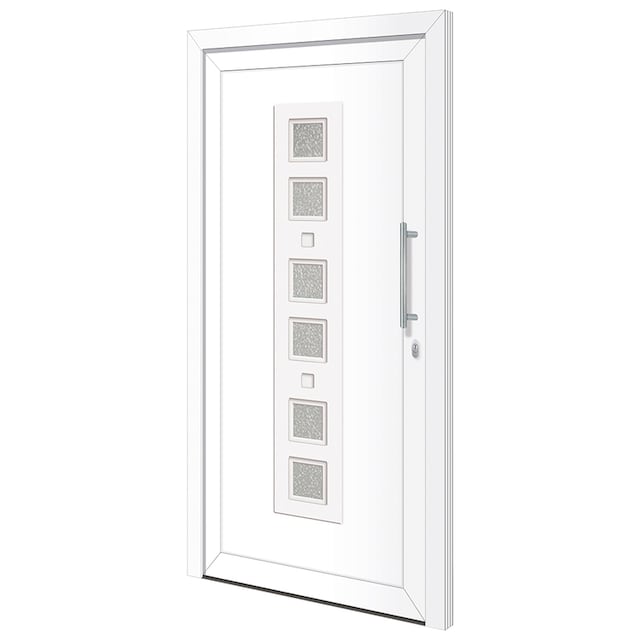 RORO Türen & Fenster Haustür »Otto 9«, BxH: 100x200 cm, weiß, ohne Griff,  inklusive Türrahmen online bestellen