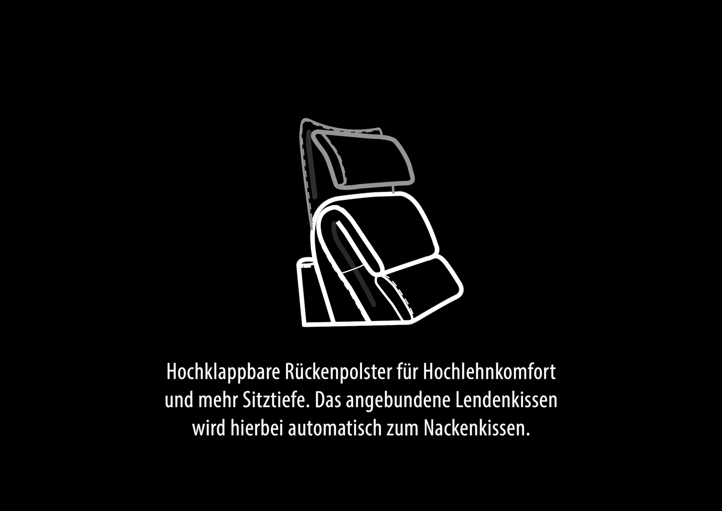 HUKLA Sessel »HU-LC17037«, Verstellbare Beinauflage und Rückenlehne, hochklappbare Rückenpolster