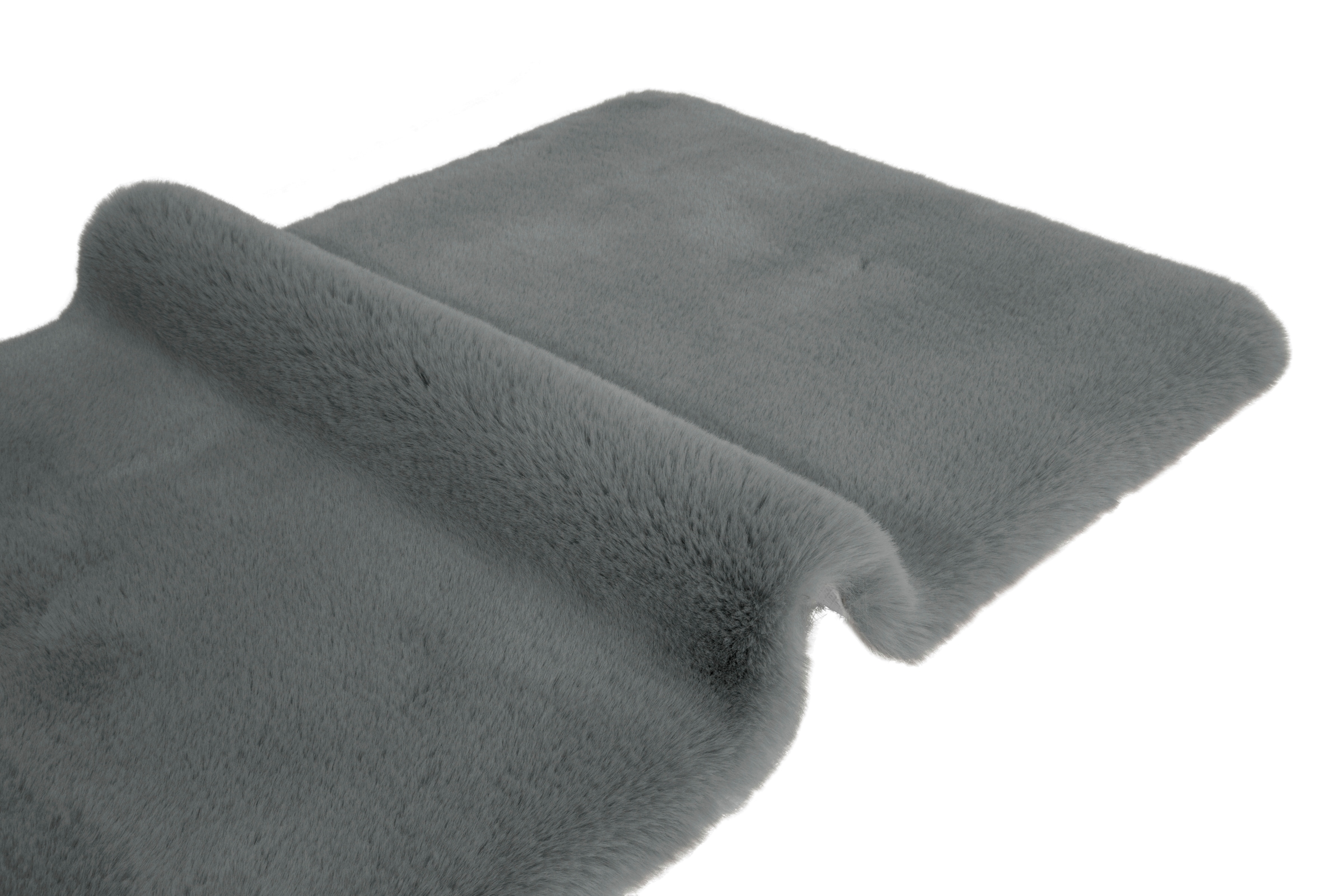 my home Badematte »Rabbit Badematten, Badvorleger, Badezimmer Teppich«, rutschhemmend beschichtet, strapazierfähig-fußbodenheizungsgeeignet-schnell trocknend, Kaninchenfell-Haptik, Badteppich, rechteckig, rund & als 3-tlg. Set