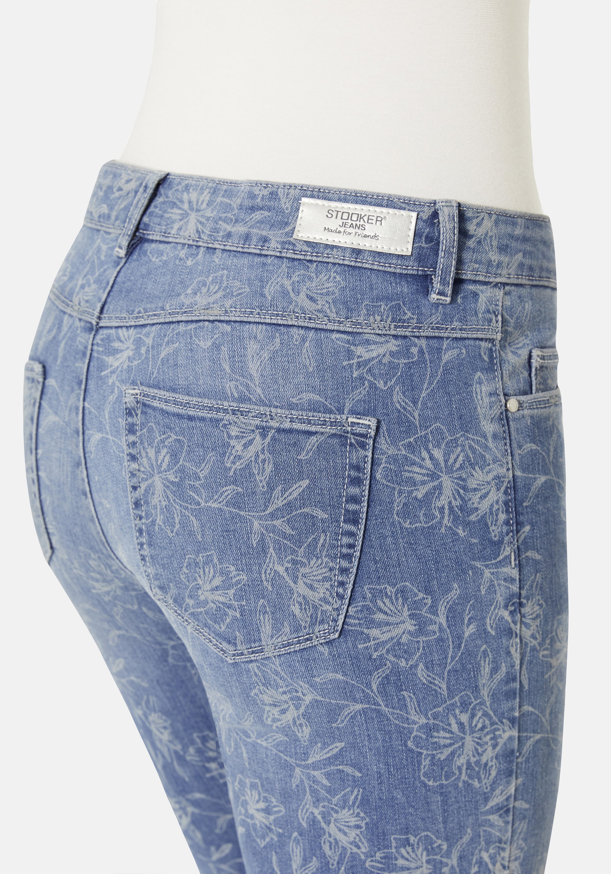 STOOKER WOMEN 7/8-Hose »Tahiti Print Capri Slim Fit«, Capri Slim Fit Casual Clean Wash für Damen