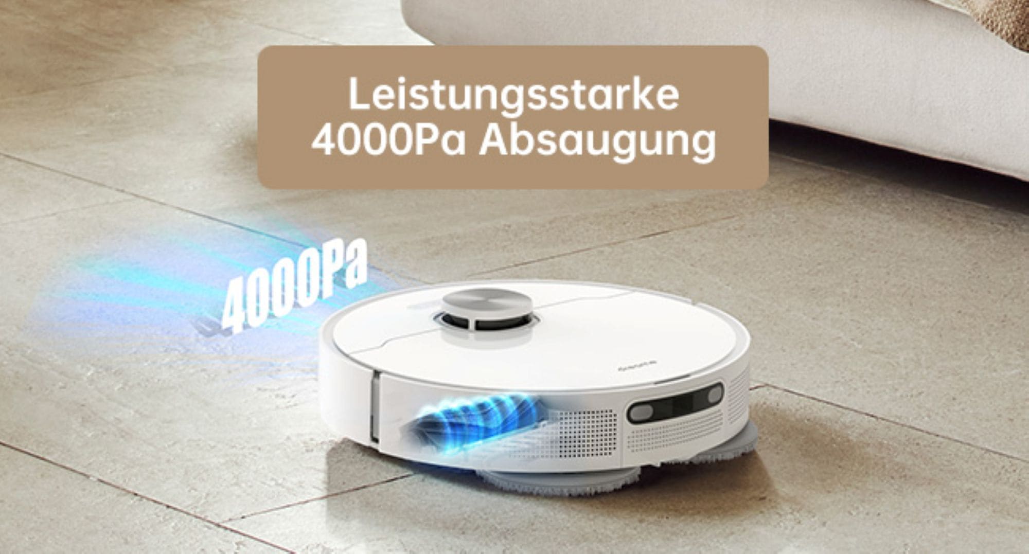 Dreame Nass-Trocken-Saugroboter »Dreame L10 Prime mit Wischfunktion«, 4.000Pa Saugkraft, vollautomatische Basisstation, Hinderniserkennung