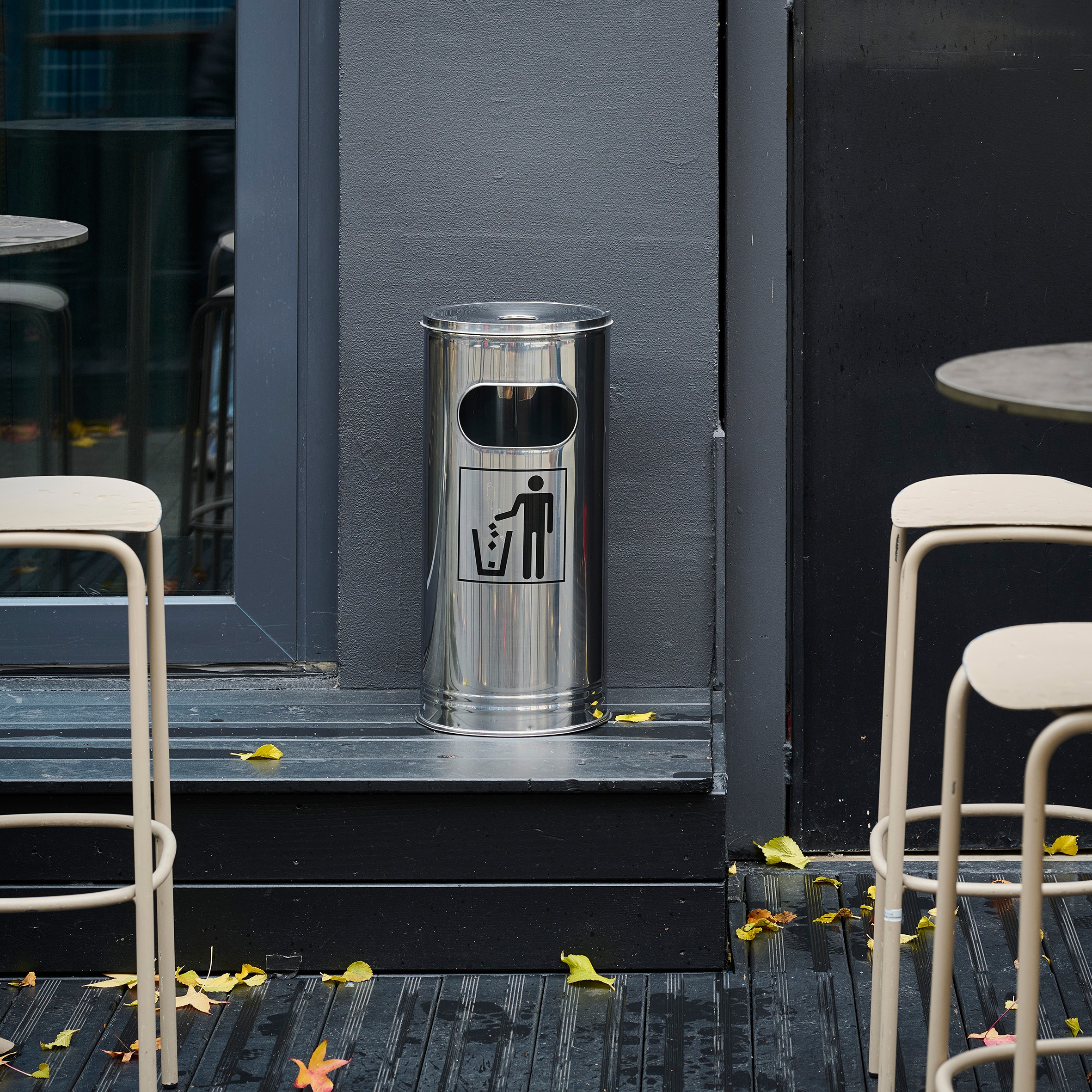 WESCO Aschenbecher »Standascher 15 L« 1 Behälter mit Einsatz und Einwurfschlitz, wetterfest