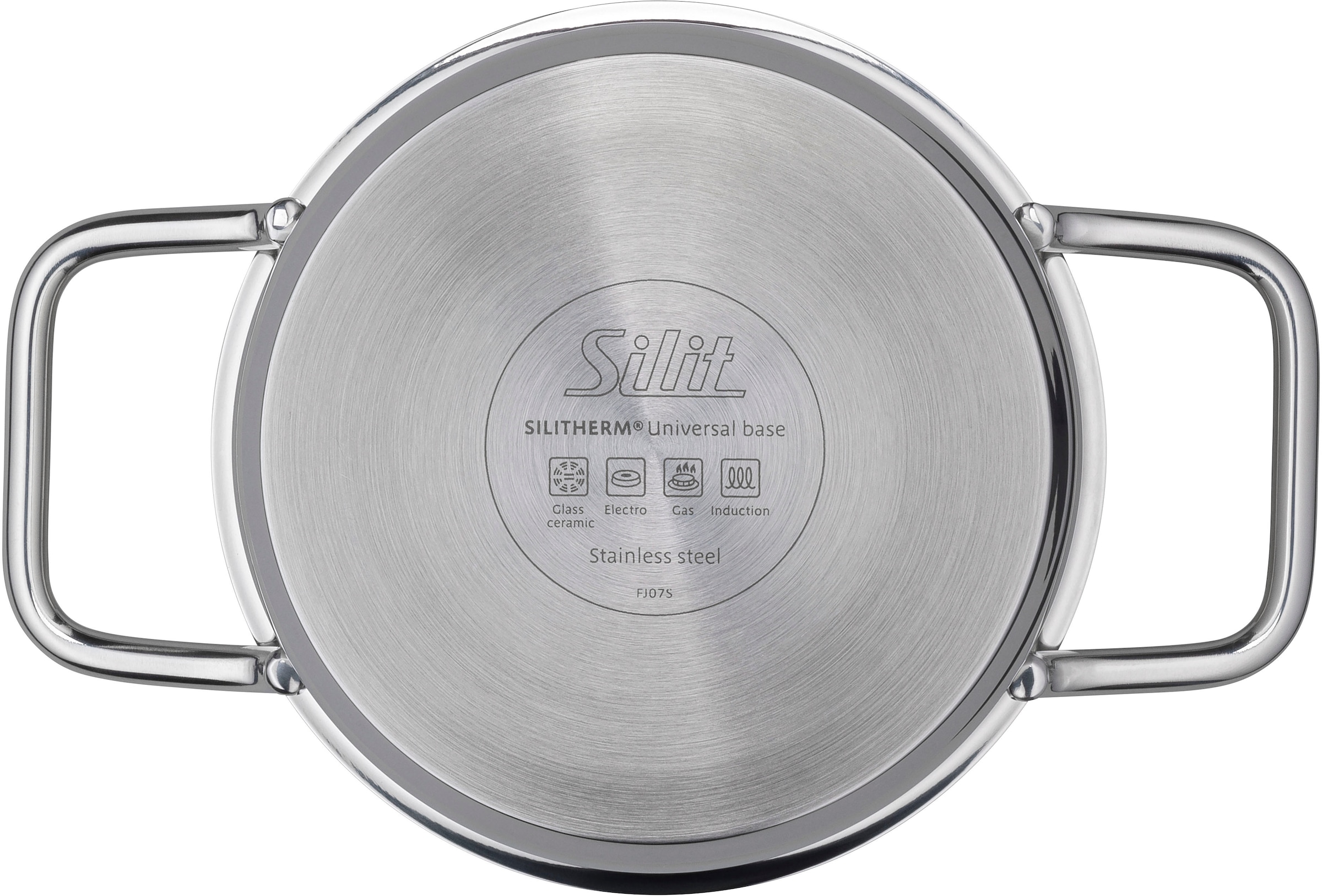 Silit Topf-Set »Extra Cook«, Edelstahl 18/10, (Set, 8 tlg., 4-teiliges Mini-Topf-Set), SiliTherm Universalboden, induktionsgeeignet, spülmaschinengeeignet