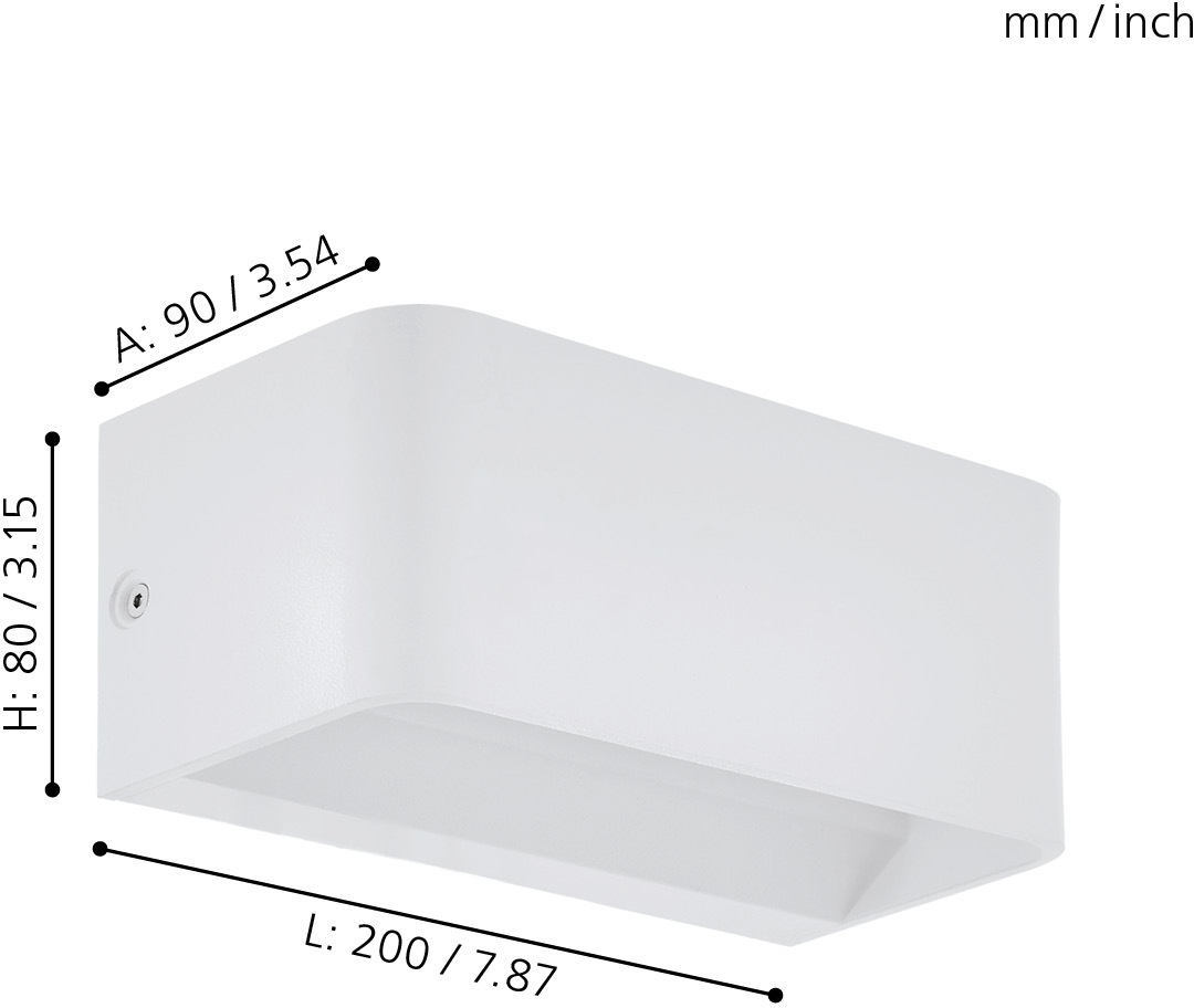 EGLO Wandleuchte »SANIA 4«, 1 flammig, Leuchtmittel LED-Board   LED fest in günstig online kaufen