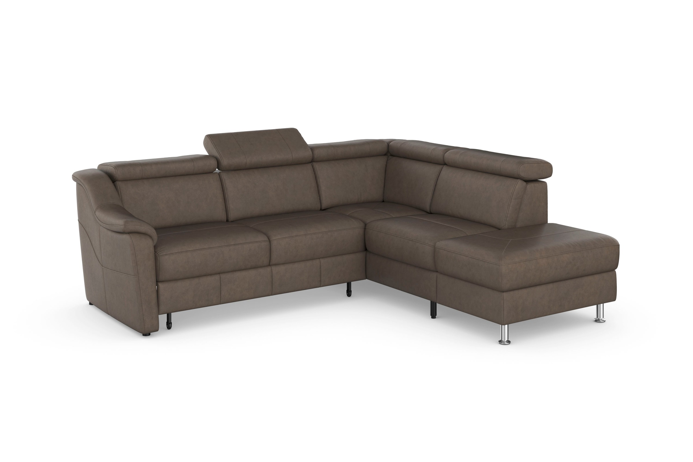 sit&more Ecksofa »Freetown L-Form«, inklusive Kopfteilverstellung und komfortablem Federkern