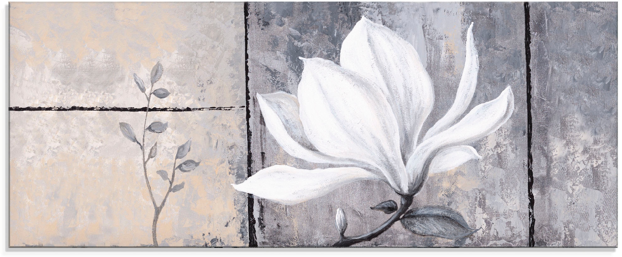 Artland Glasbild "Klassische Magnolie", Blumen, (1 St.), in verschiedenen G günstig online kaufen