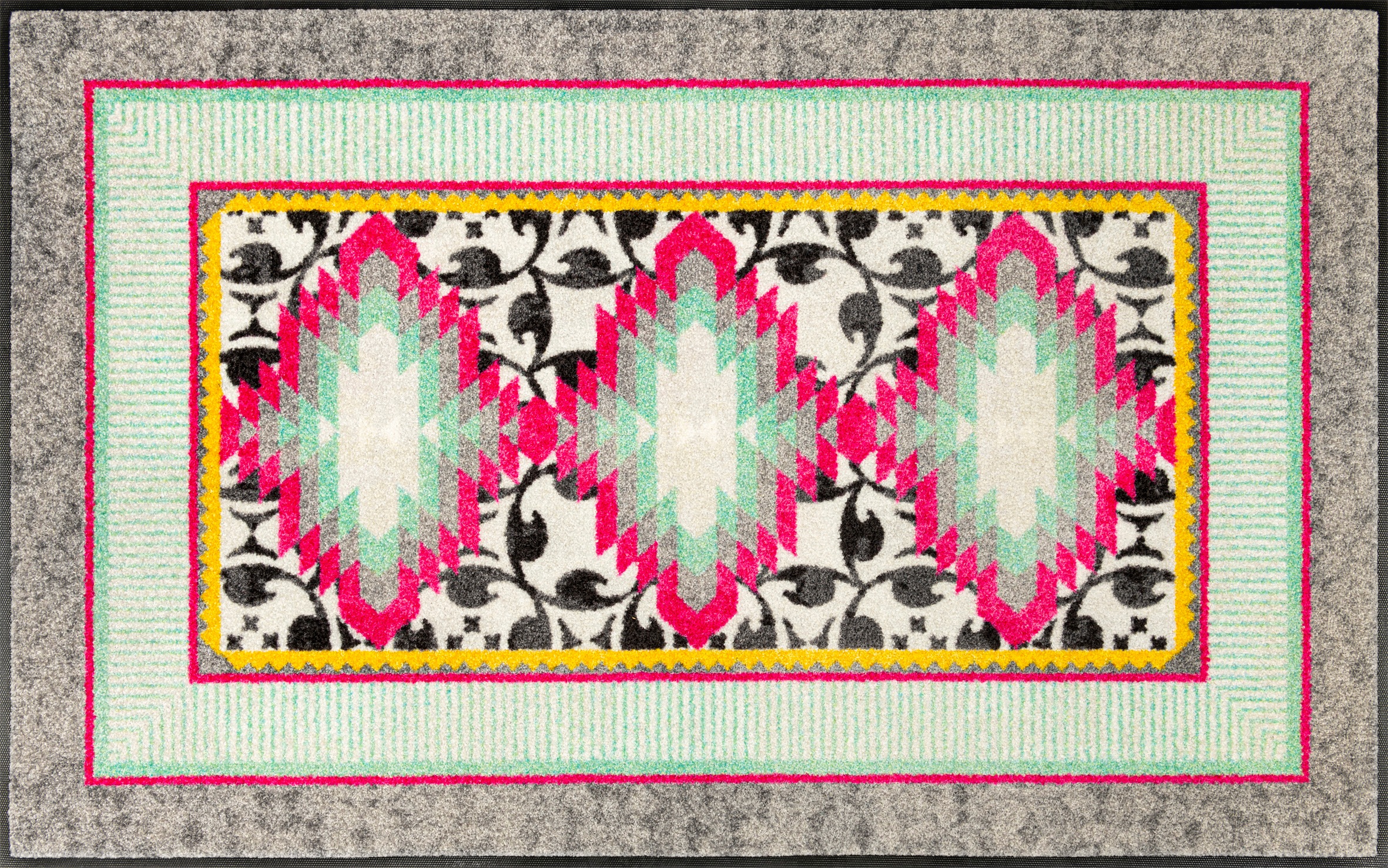wash+dry by Kleen-Tex Fußmatte »Tribal Pop«, rechteckig, 7 mm Höhe, auch al günstig online kaufen