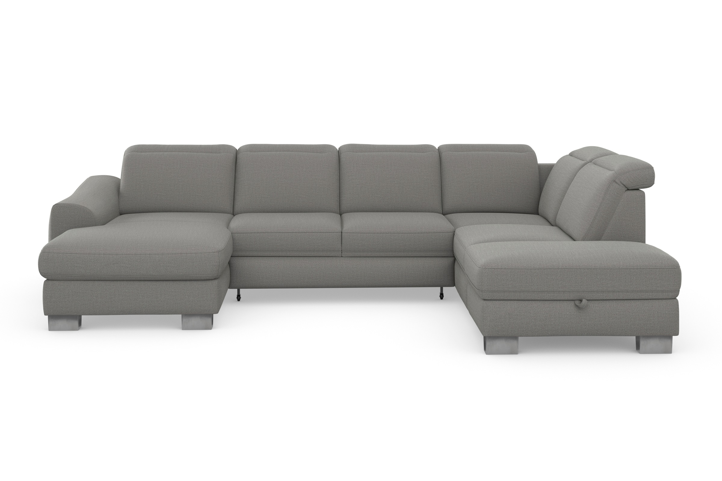 sit&more Wohnlandschaft »Dundee U-Form«, mit Federkern und Edelstahlfüßen, günstig online kaufen