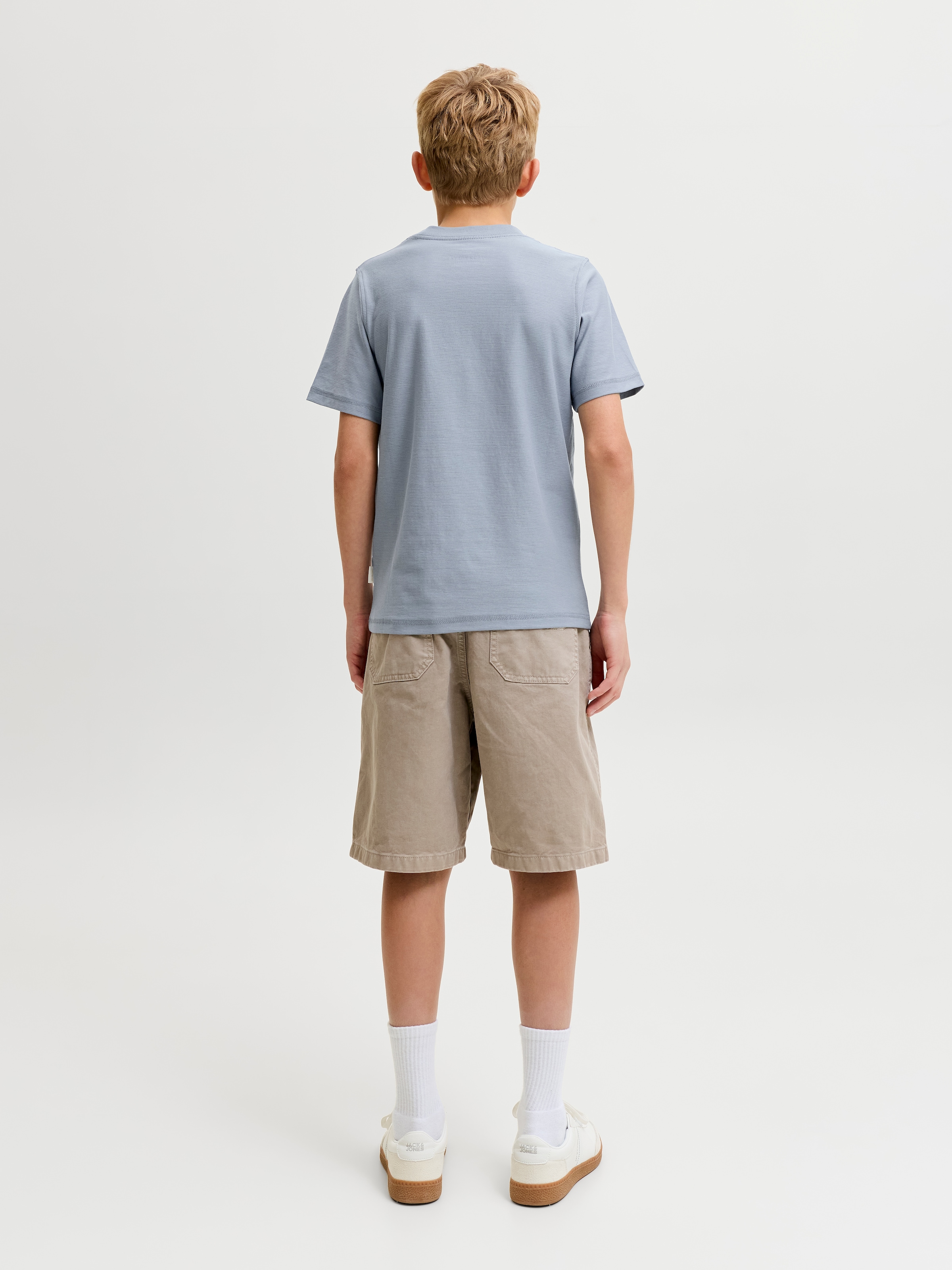 Jack & Jones Junior T-Shirt »JORCASSIS BRANDING TEE SS CREW NECK JNR« Baumwolle, normal geschnitten