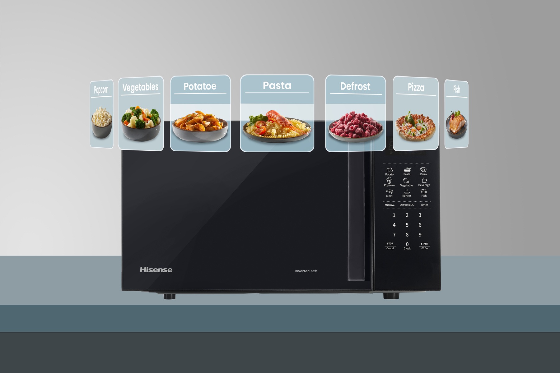 Hisense Mikrowelle »H20MOBS4I«, Mikrowelle, 1050 W, Inverter Technologie