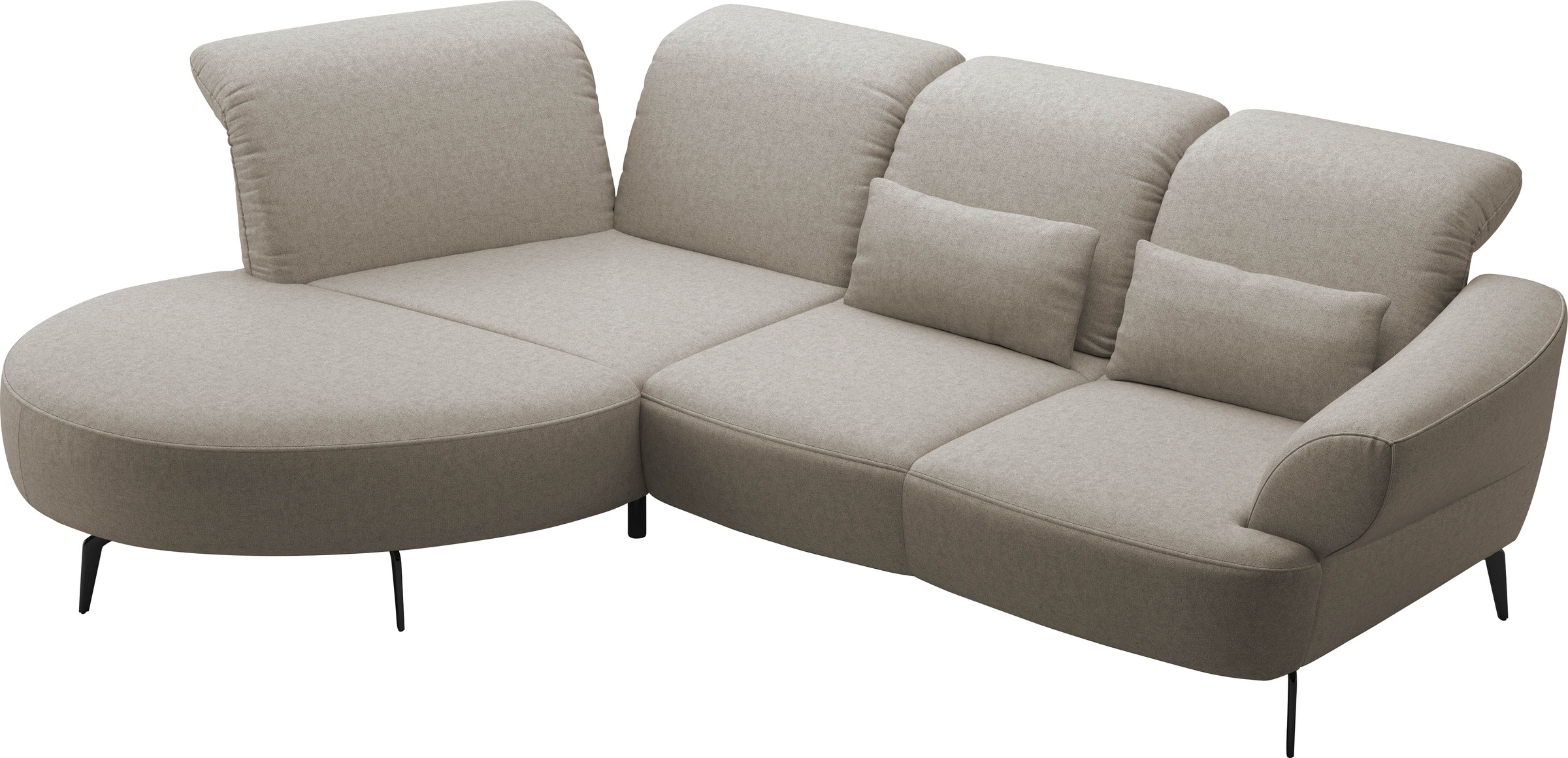 sit&more Ecksofa »Dance«, inkl.System Click&Seat und Sitztiefenverstellung