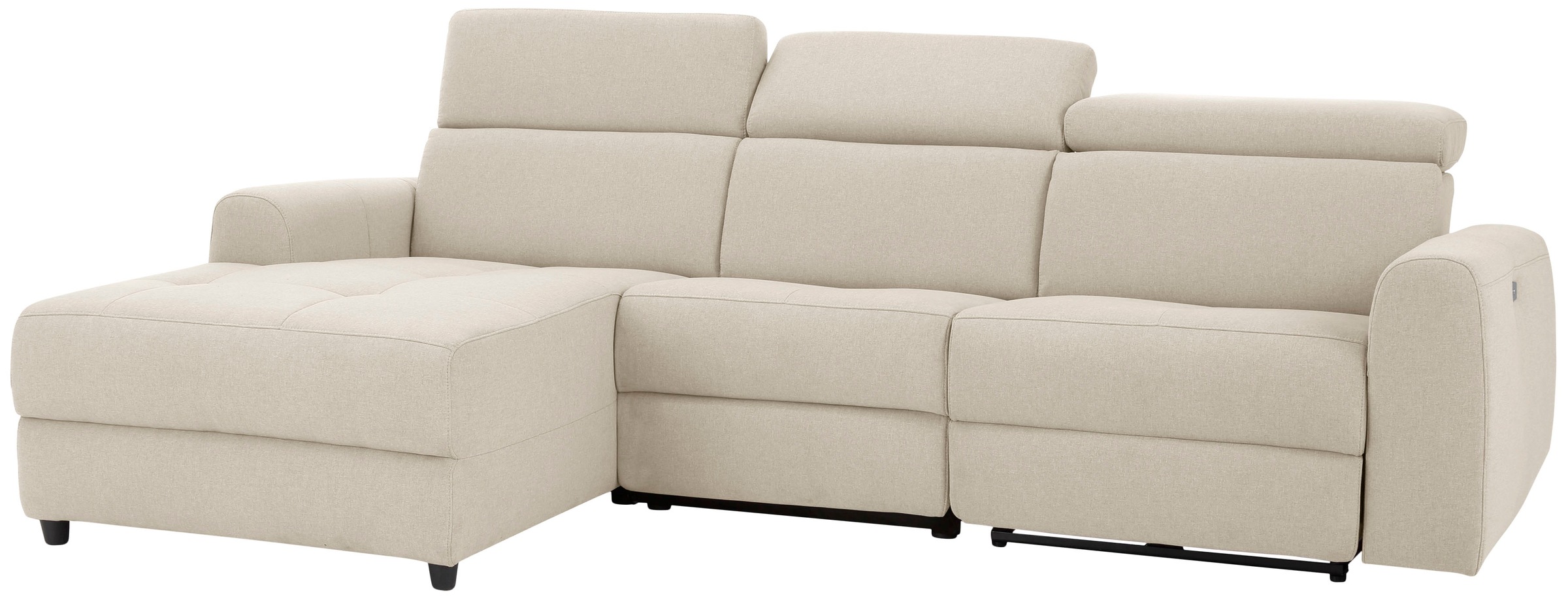 Home affaire Ecksofa »Sentrano, L-Form,«, 275 cm, man. o. elektr. Relaxfunktion und USB/Kopfverstellung