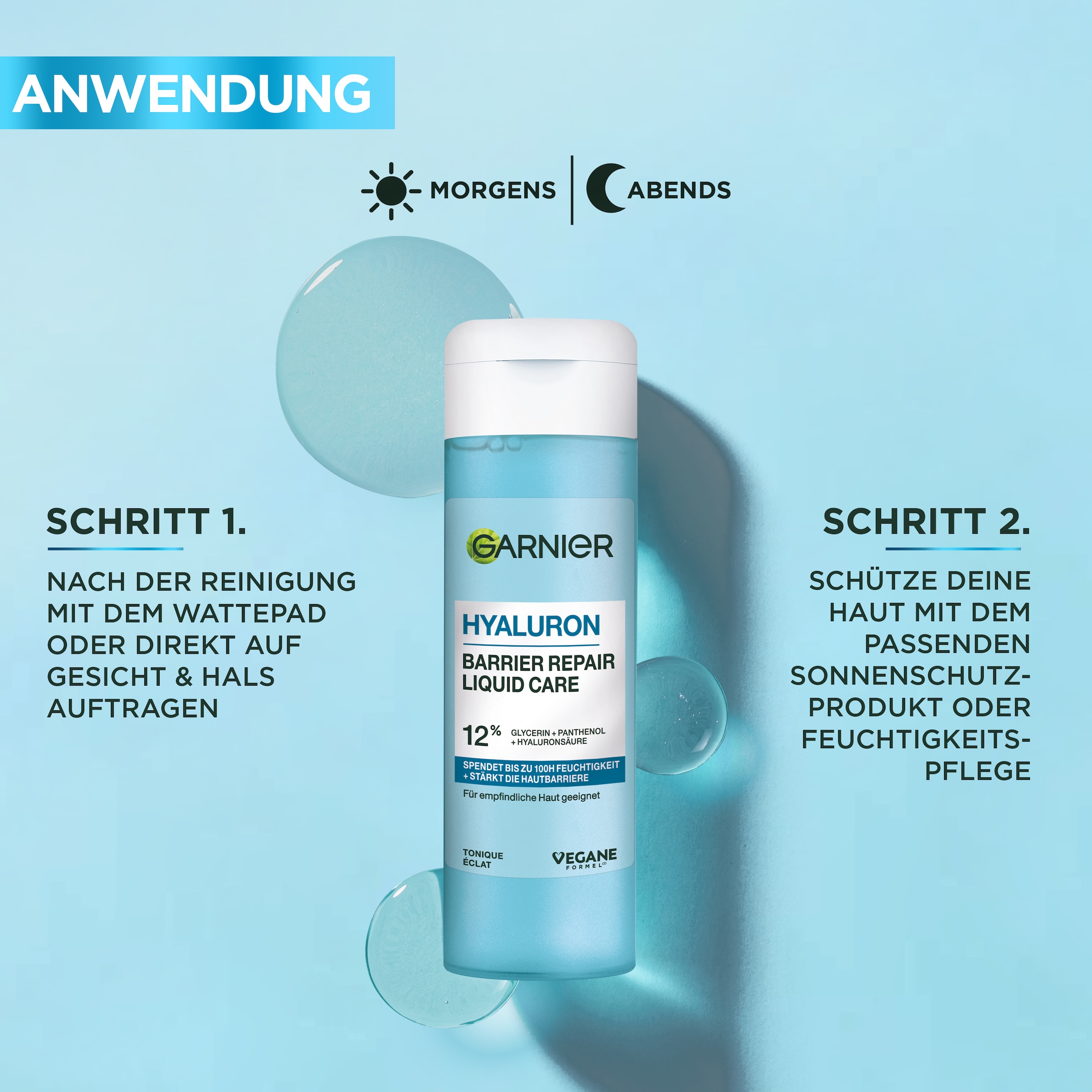 GARNIER Toner »Garnier Hyaluron Barrier Repair Liquid Care«