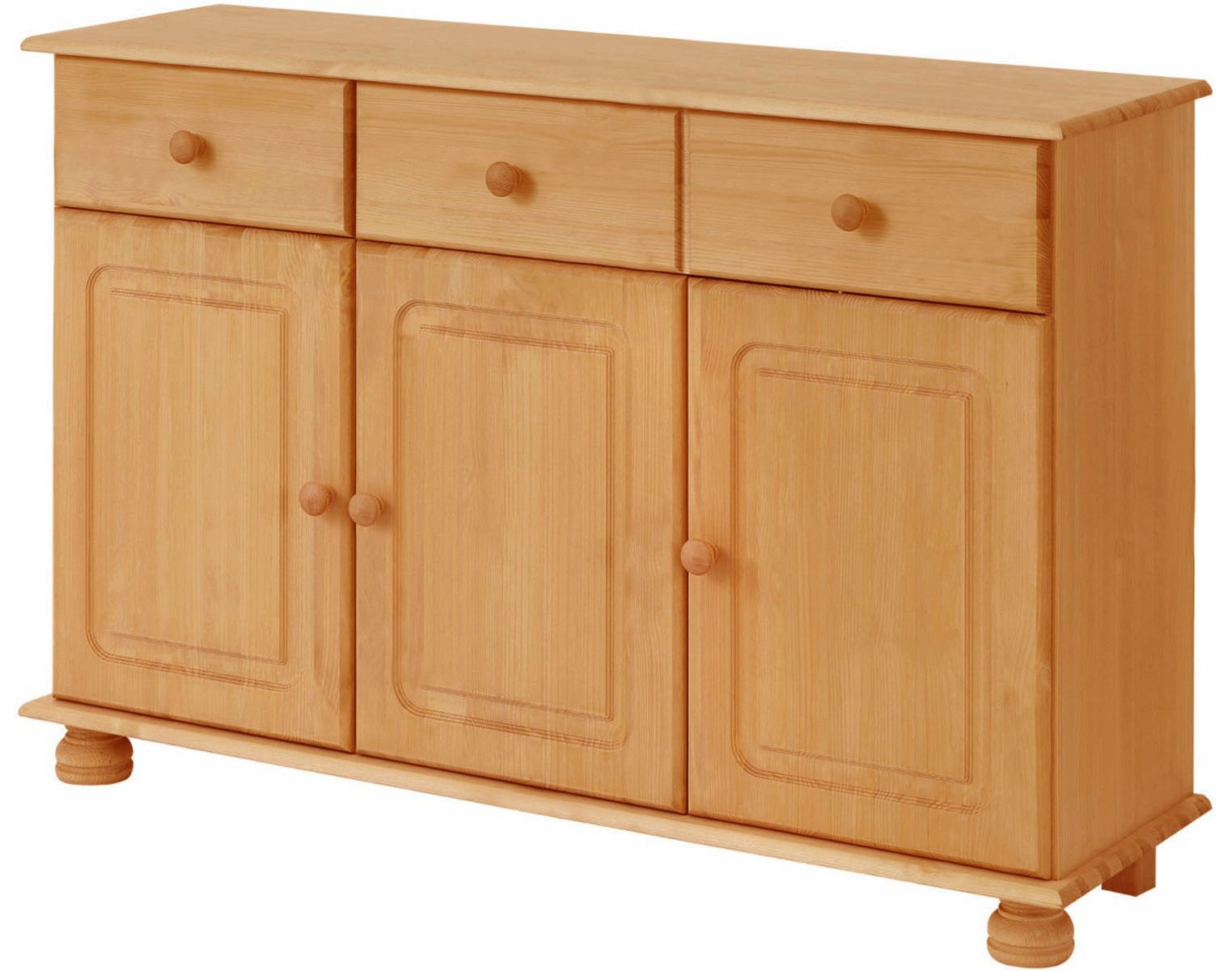 Home affaire Sideboard »Mette«, Kommode mit gefrästen, kugelförmigen Füßen, günstig online kaufen