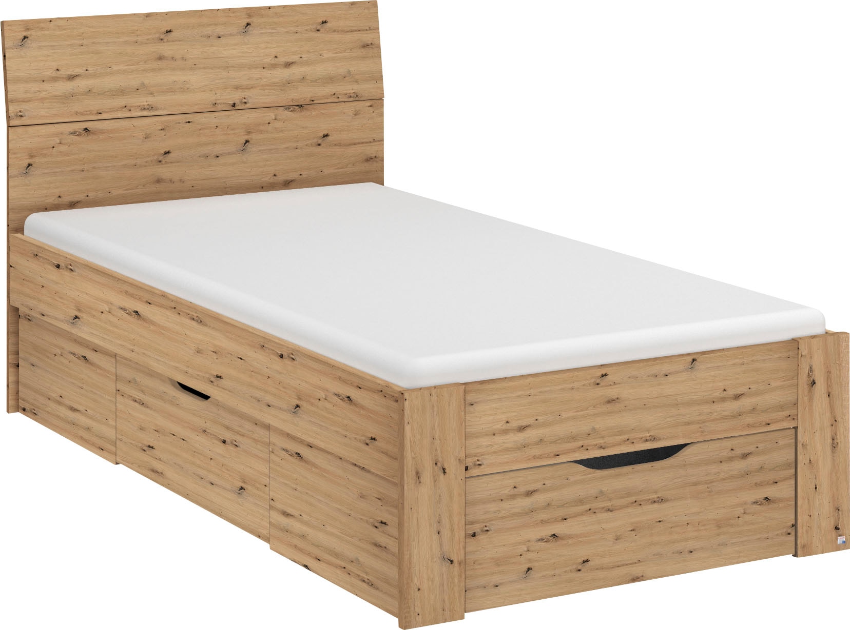 RAUCH Bett »Einzelbett Doppelbett Stauraum FLEXX Breiten 90/140/180 cm« Einzelbett Doppelbett Stauraum FLEXX Breiten 90/140/180 cm Eiche Artisan