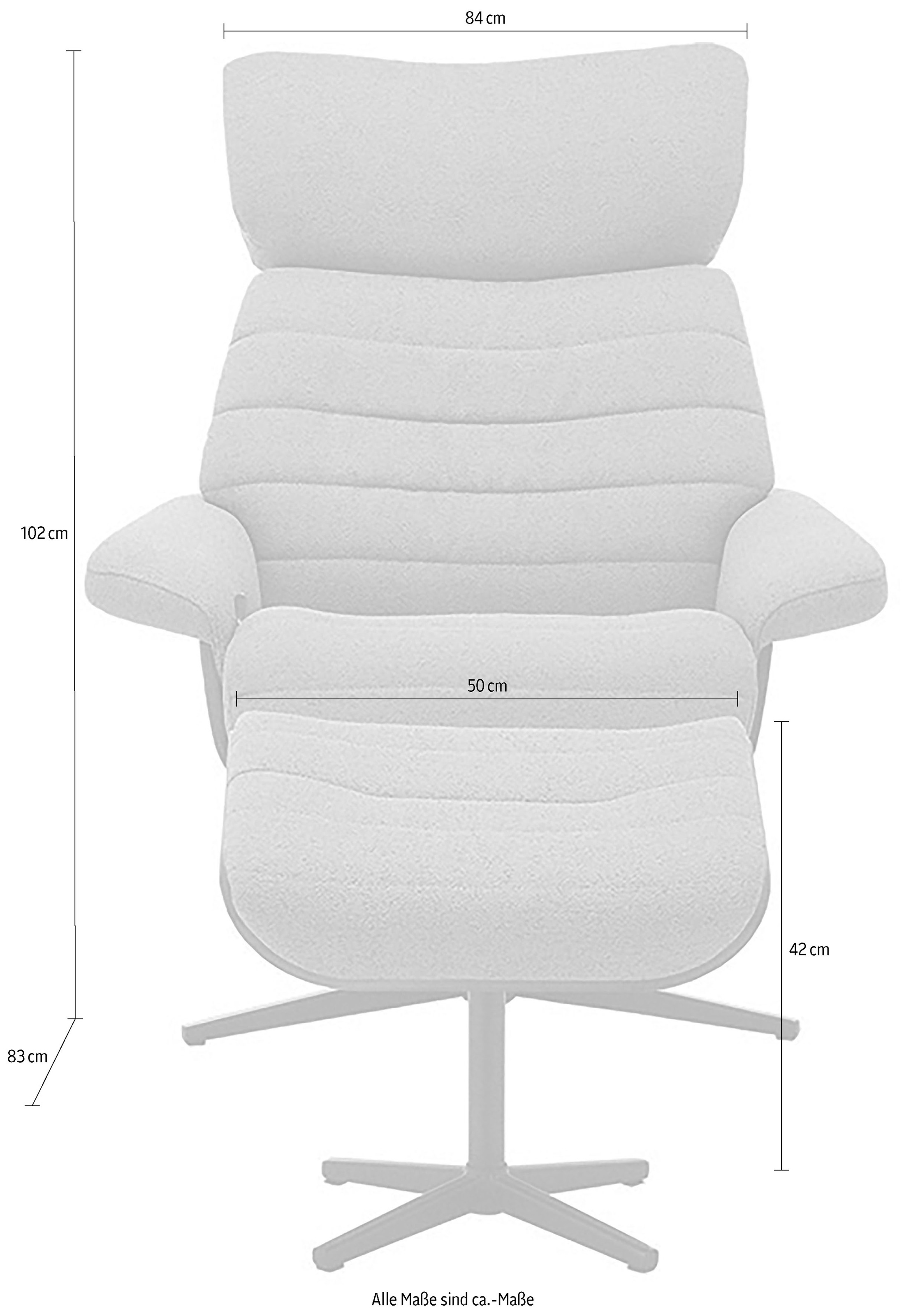 MCA furniture Relaxsessel »ULLA Relaxer«, (2 St.), 360° drehbar