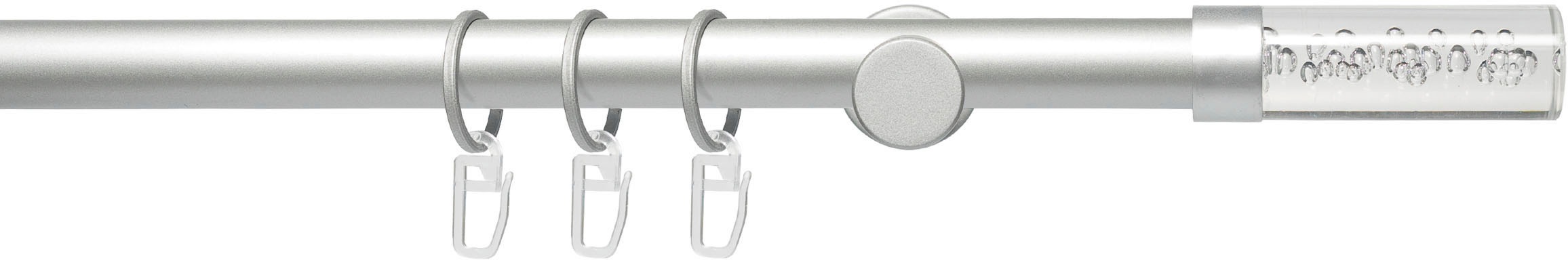 Liedeco Gardinenstange »Fertigstilgarnitur 20 mm Power Zylinder Acryl« Ø 2 günstig online kaufen