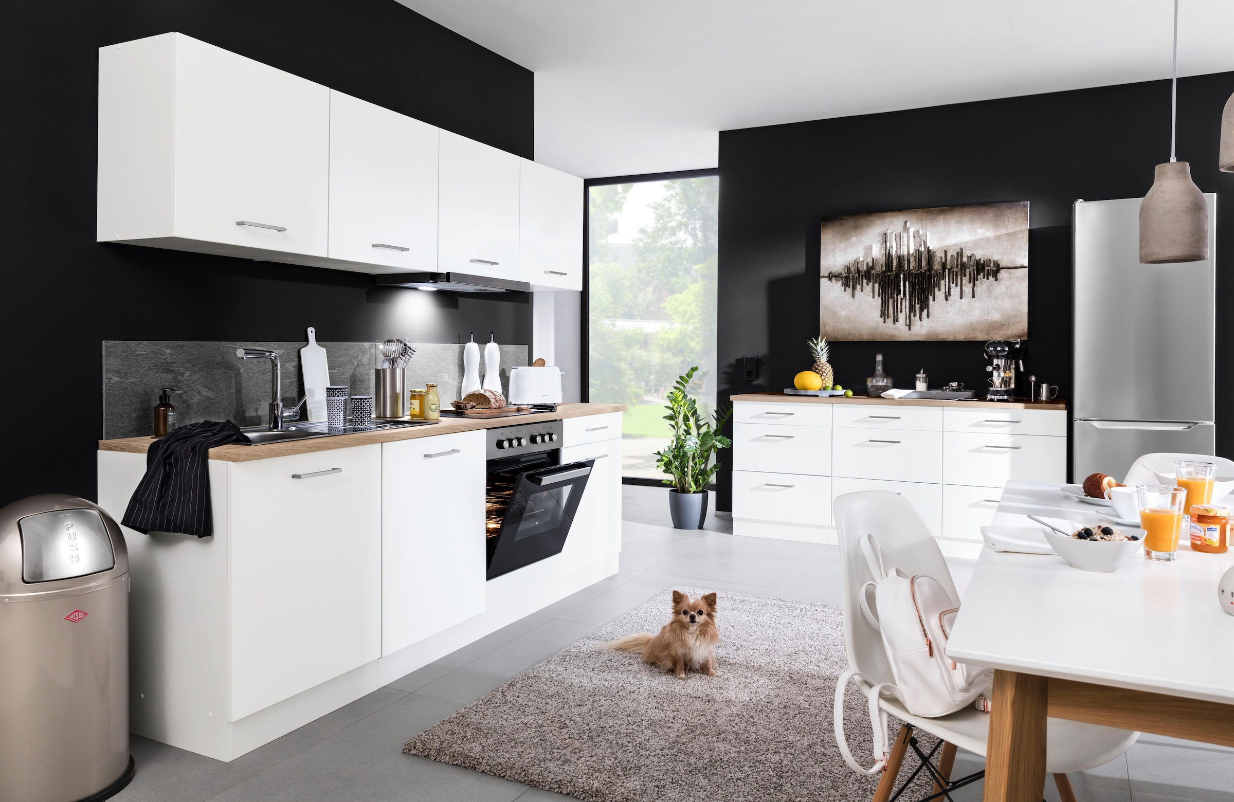 HELD MÖBEL Küchenzeile »Visby«, auf Breite Geschirrspülmaschine ohne für 240 E-Geräte, kaufen cm Raten