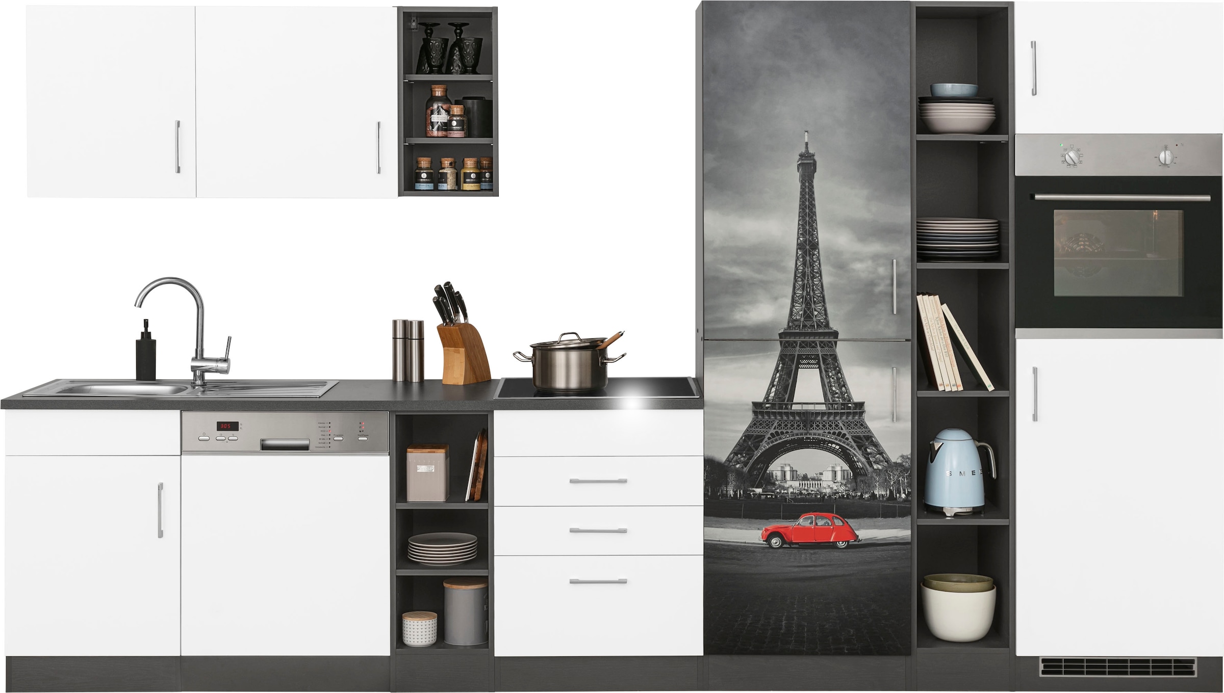 KOCHSTATION Küchenzeile »KS-Paris – Küchen mit einzigartigen Fotomotiven au günstig online kaufen