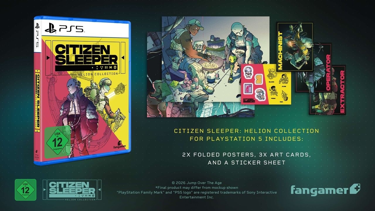 Fangamer Spielesoftware »Citizen Sleeper 1+2 Helion Collection« PlayStation 5