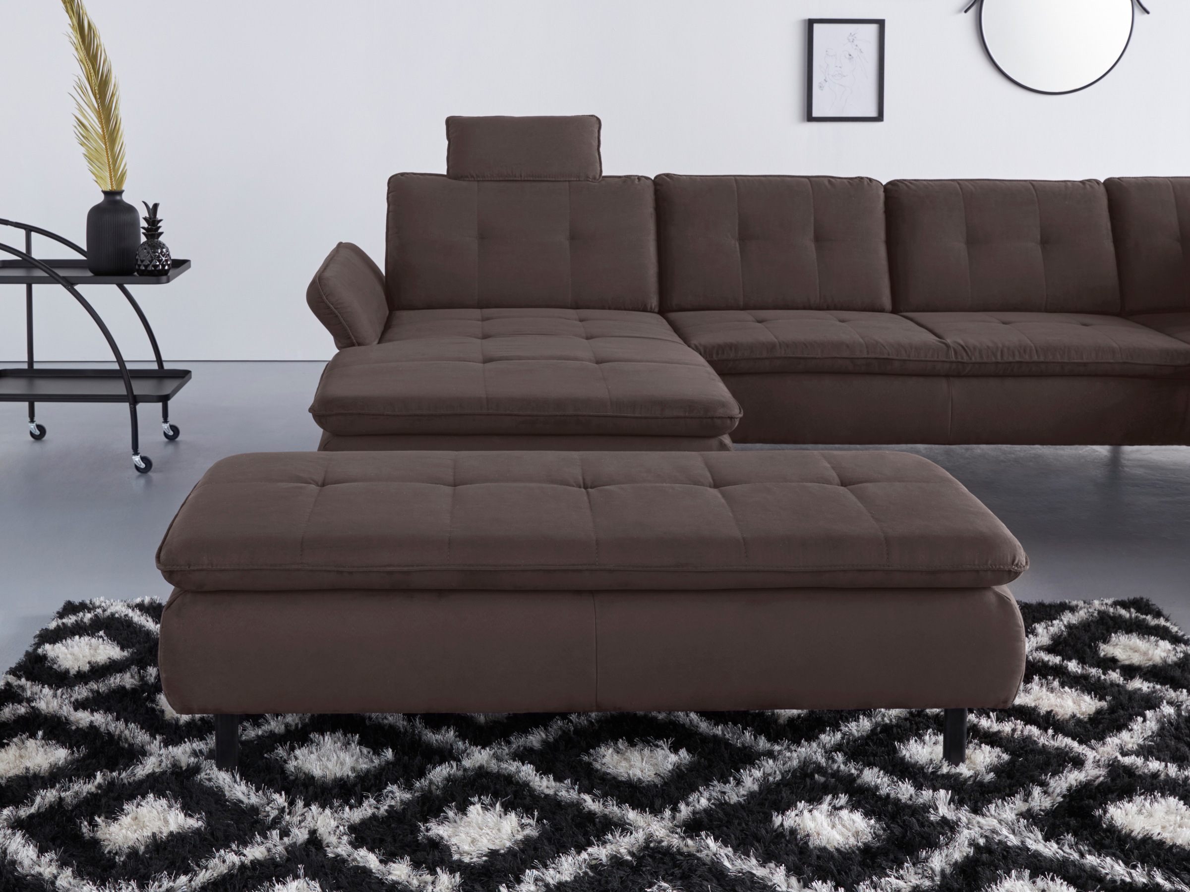 INOSIGN Hockerbank »Birkholm«, passend zur Serie "Birkholm", B/T/H: 137/65/44 cm