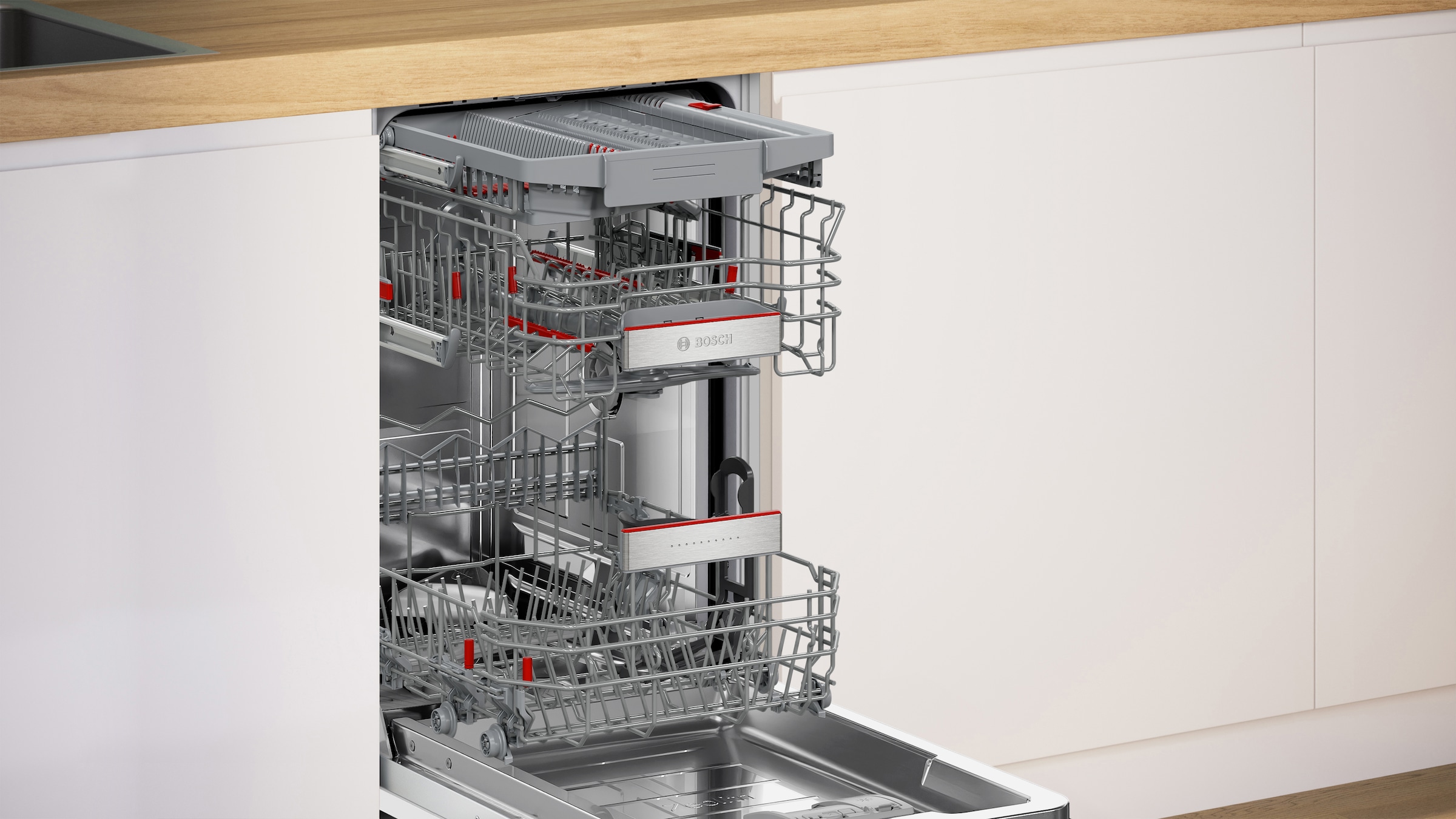 BOSCH teilintegrierbarer Geschirrspüler Serie 6 »SPI6ZMS29E«, 10 Maßgedecke