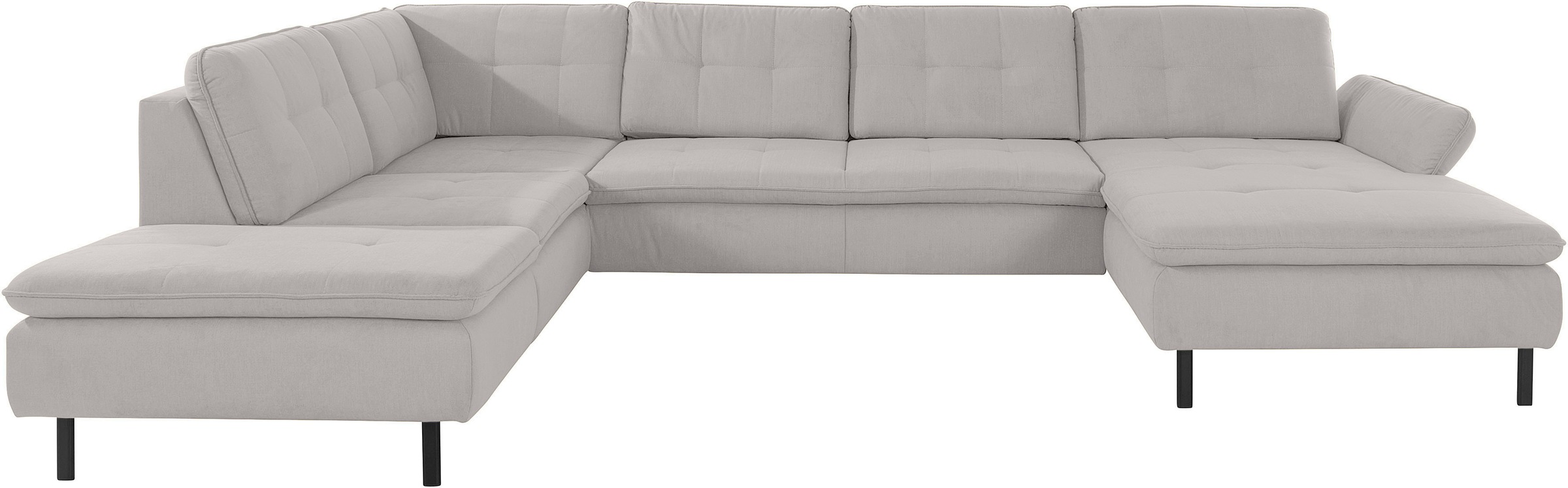INOSIGN Wohnlandschaft »Birkholm U-Form«, Armlehnverstellung, auch in Easy Clean Bezug - mit Wasser zu reinigen