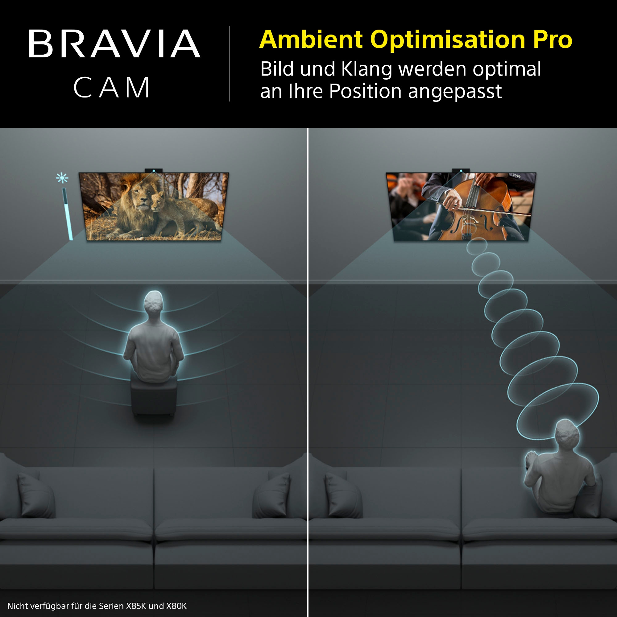 Sony TV-Adapter »BRAVIA CAM CMU-BC1«, TV-Zubehör für 2022 BRAVIA XR und X1 Web Cam USB-Anschluss