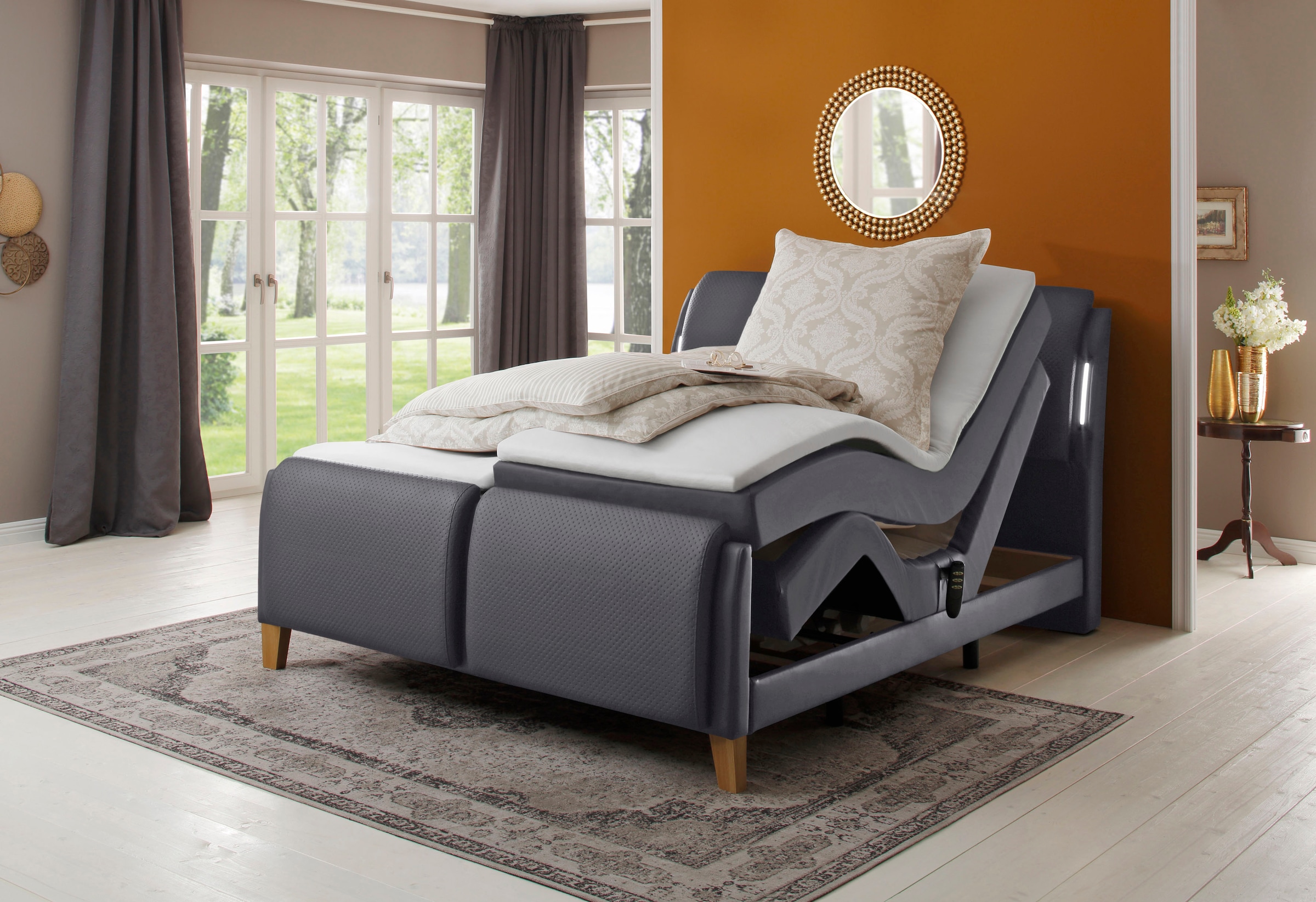 Home affaire Boxspringbett »Messina2«, Liegekomfort elektrisch Verstellbar