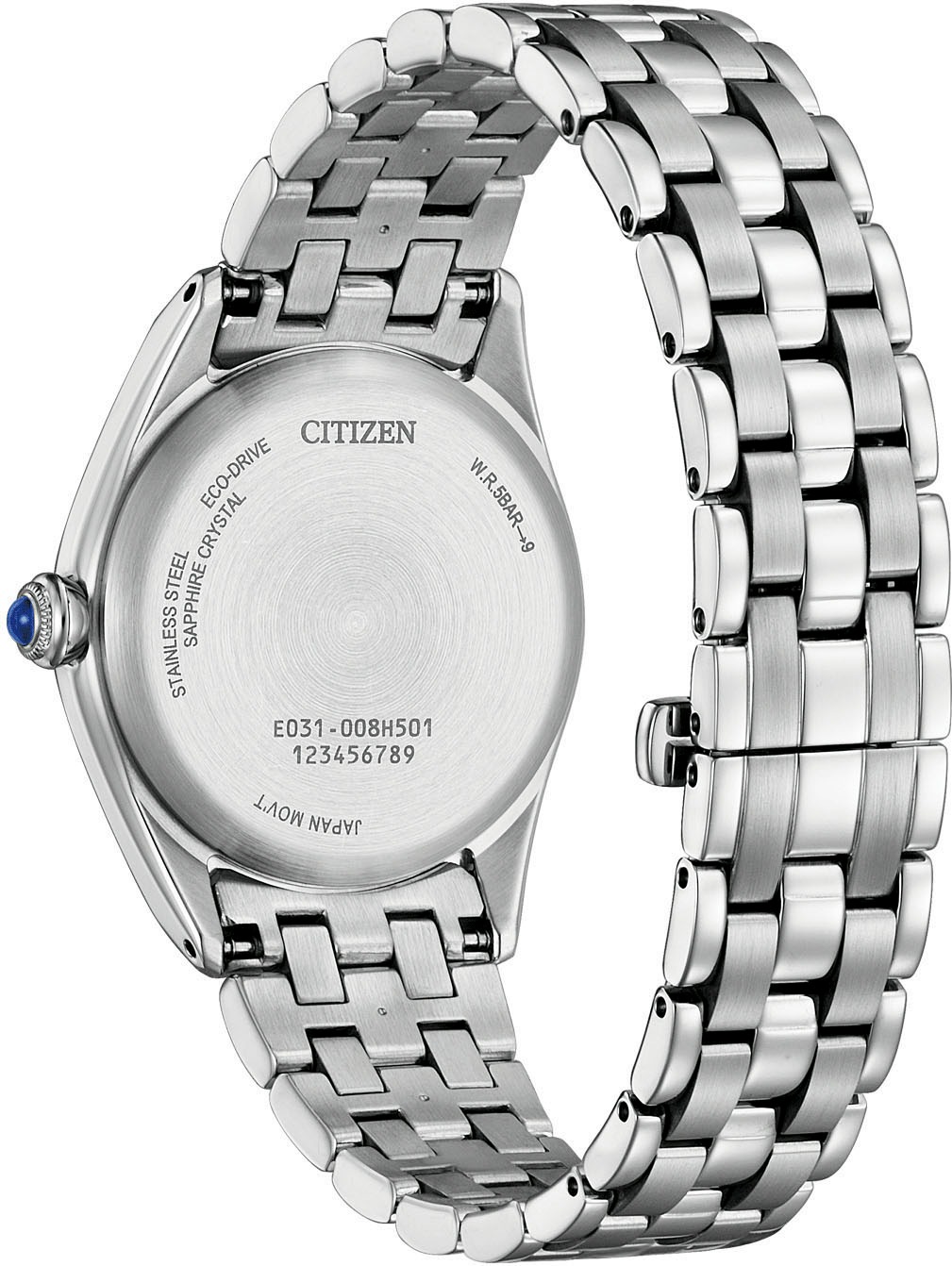Citizen Solaruhr, Armbanduhr, Damenuhr, Edelstahlarmband, analog