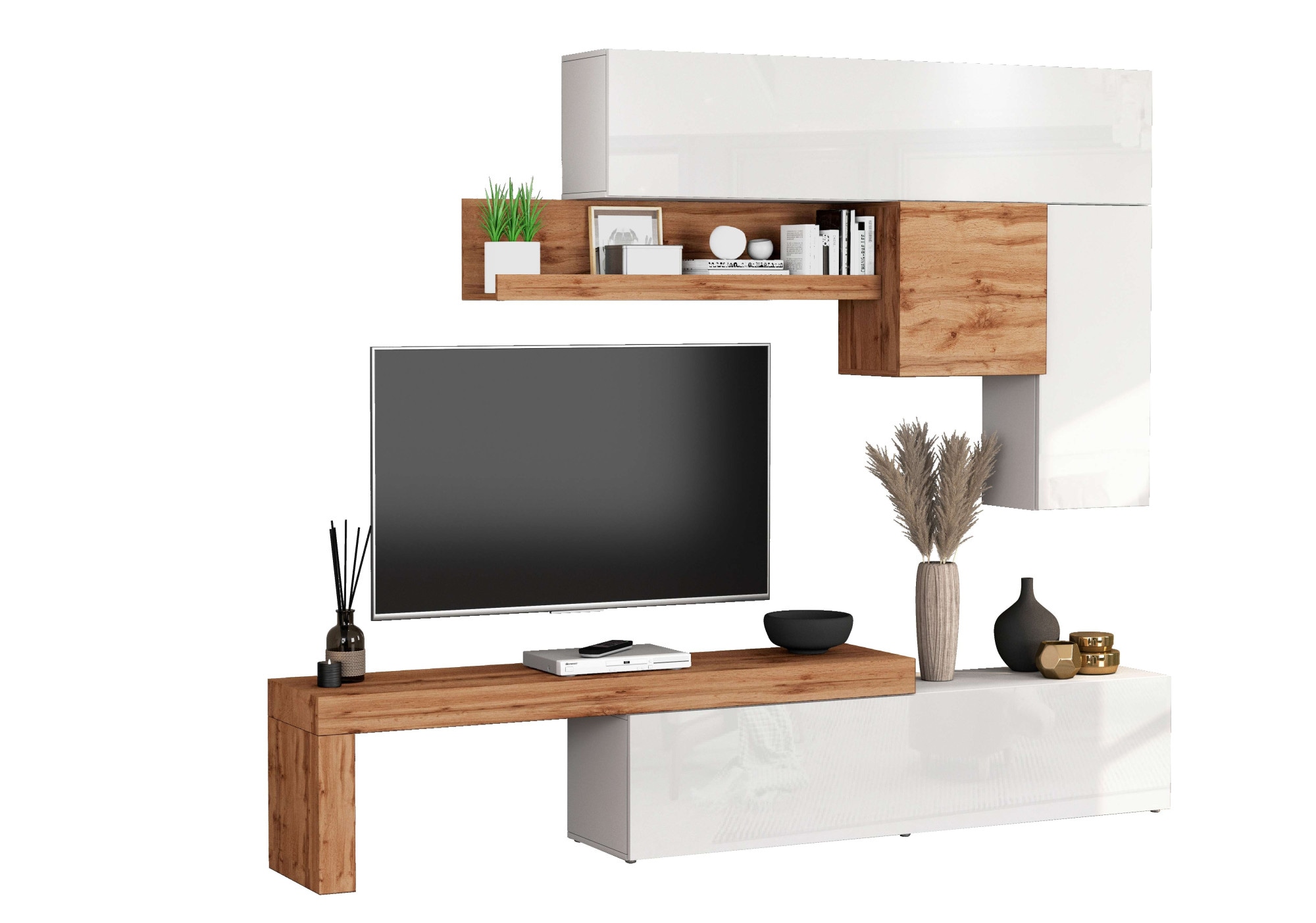 INOSIGN Wohnwand »Chronos Wohnwand, Medienwand, 5-er set«, (Set, 5 St.), ca günstig online kaufen
