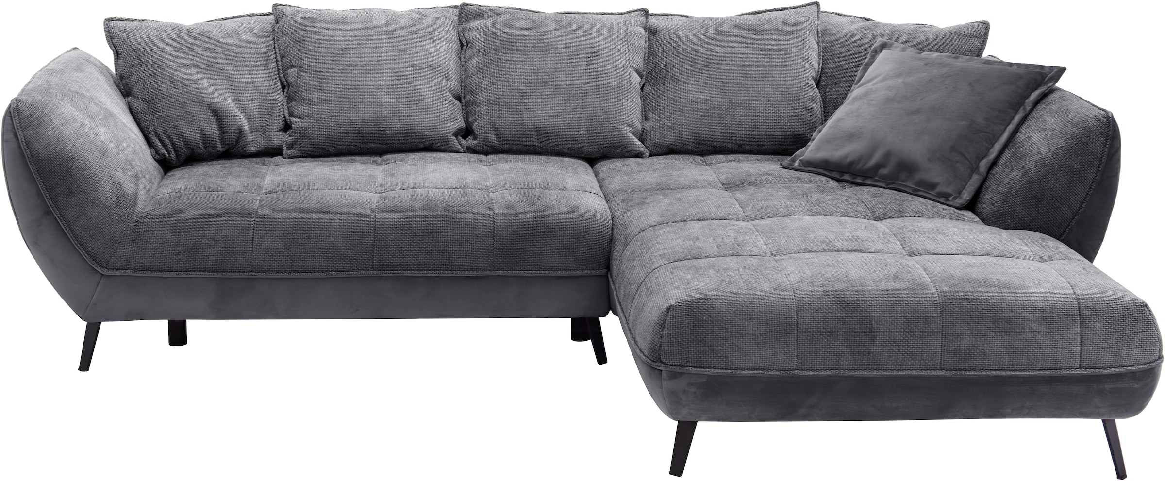 exxpo - sofa fashion Ecksofa »Midway mit einfacher Easy-Lift-Bettfunktion, bequem und modern«, inkl. Bettfunktion und praktischem Bettkasten, L-Form