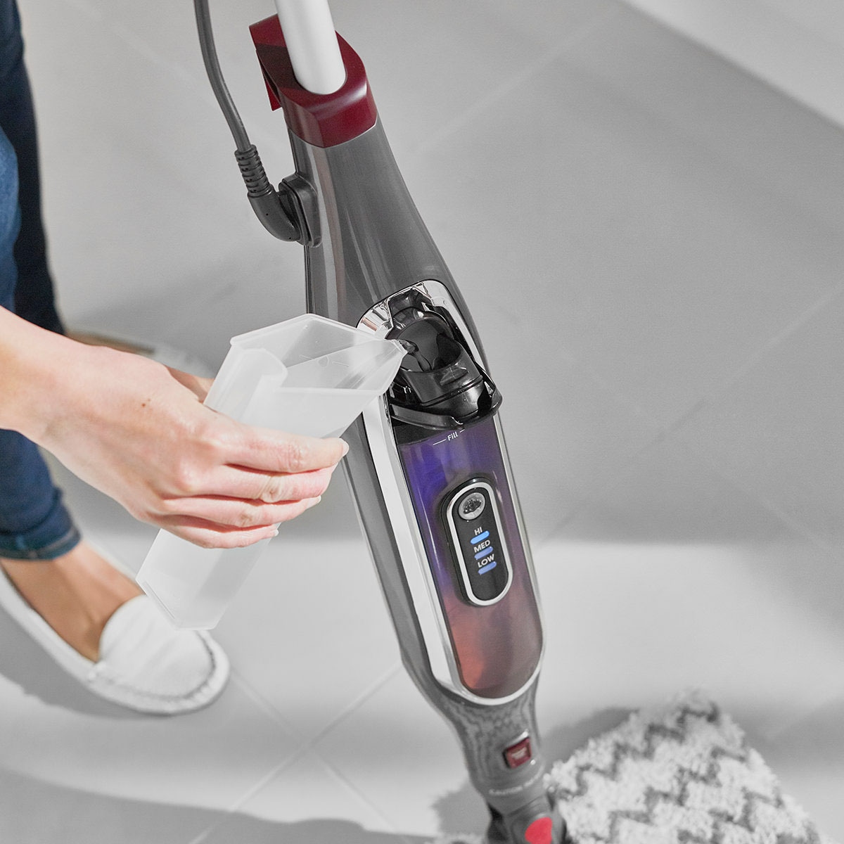 Shark Dampfmopp »S6003EU Shark Klik n' Flip automatischer Dampfreiniger« automatische Dampfregulierung, 0,35l