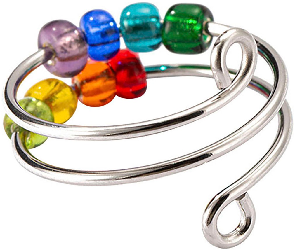 Firetti Fingerring »Schmuck Geschenk Damenring Chakra« Made in Germany - mit Glasstein