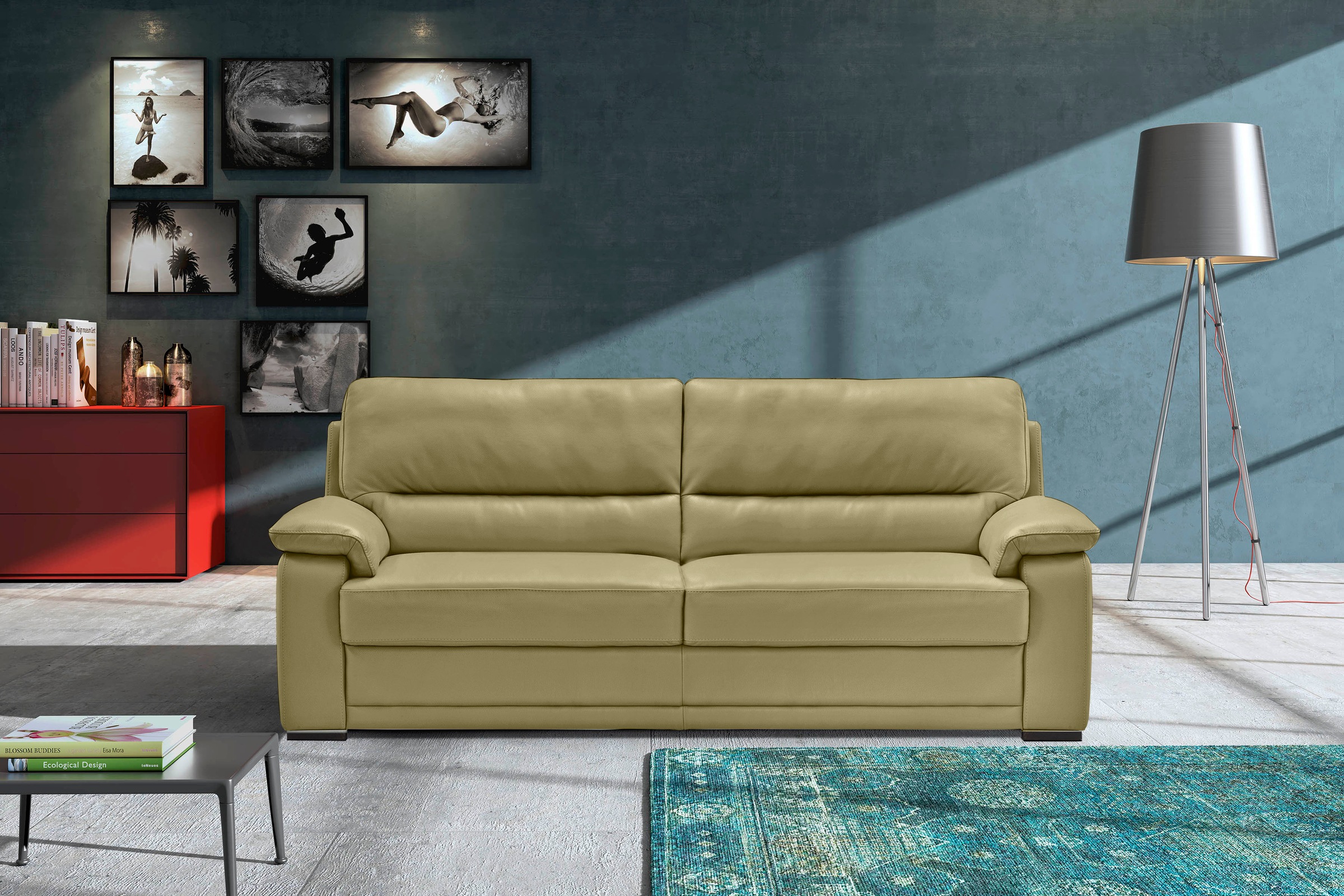 Egoitaliano 2,5-Sitzer »Doris, modernes Designersofa, Ledersofa mit erstkla günstig online kaufen