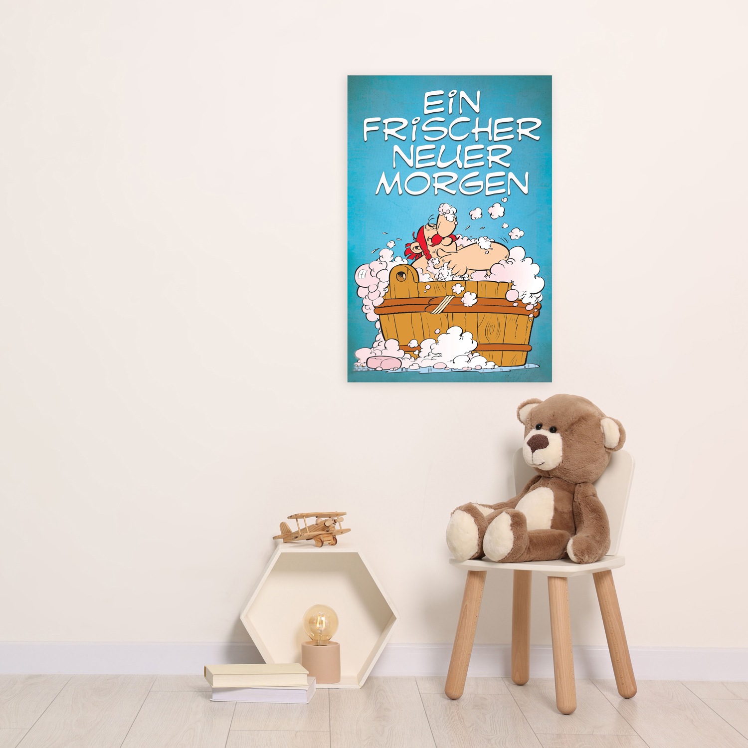 LuckyLinde Leinwandbild »Obelix Ein frischer neuer Morgen«, Cartoon-Comic-F günstig online kaufen